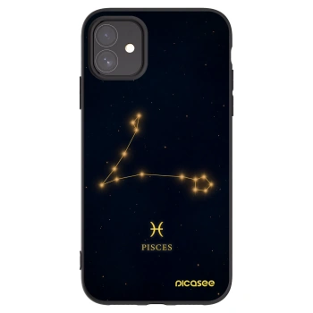 Picasee silikonový černý obal pro Apple iPhone 11 - PISCES