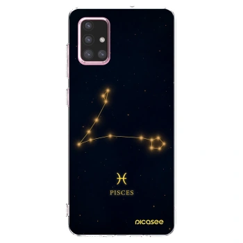 Picasee silikonový průhledný obal pro Samsung Galaxy A71 A715F - PISCES