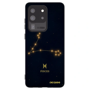 Picasee silikonový černý obal pro Samsung Galaxy S20 Ultra 5G G988F - PISCES