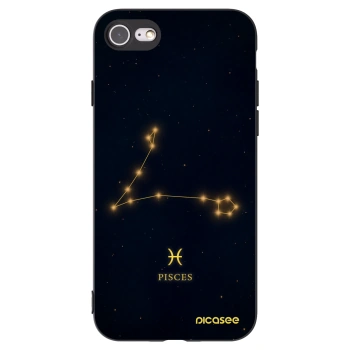Picasee silikonový černý obal pro Apple iPhone SE 2020 - PISCES