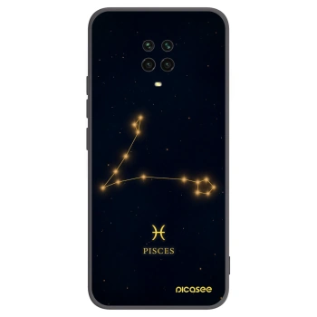 Picasee silikonový černý obal pro Xiaomi Redmi Note 9 Pro - PISCES