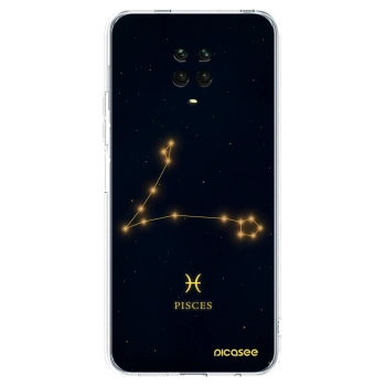 Picasee silikonový průhledný obal pro Xiaomi Redmi Note 9S - PISCES