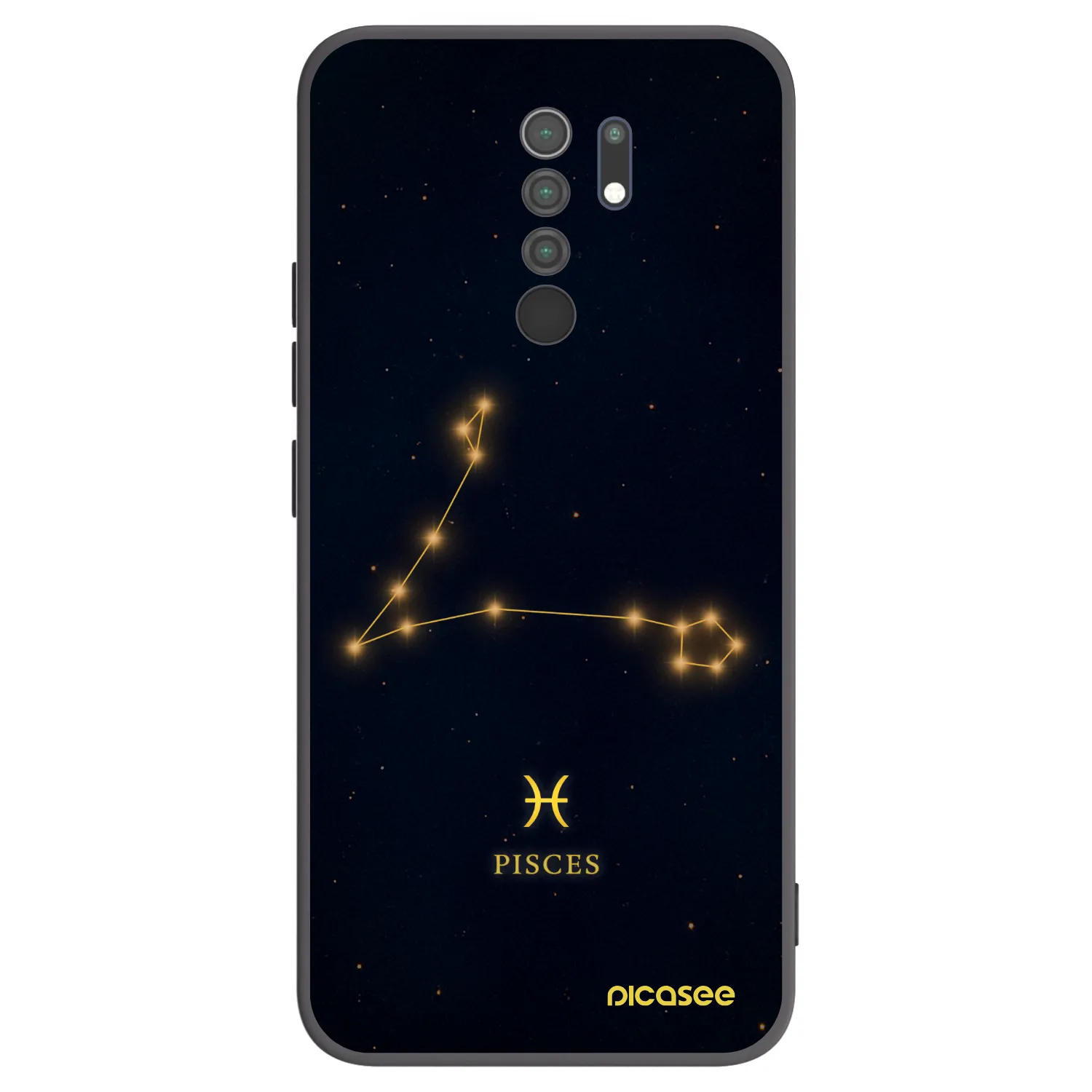 Picasee silikonový černý obal pro Xiaomi Redmi 9 - PISCES