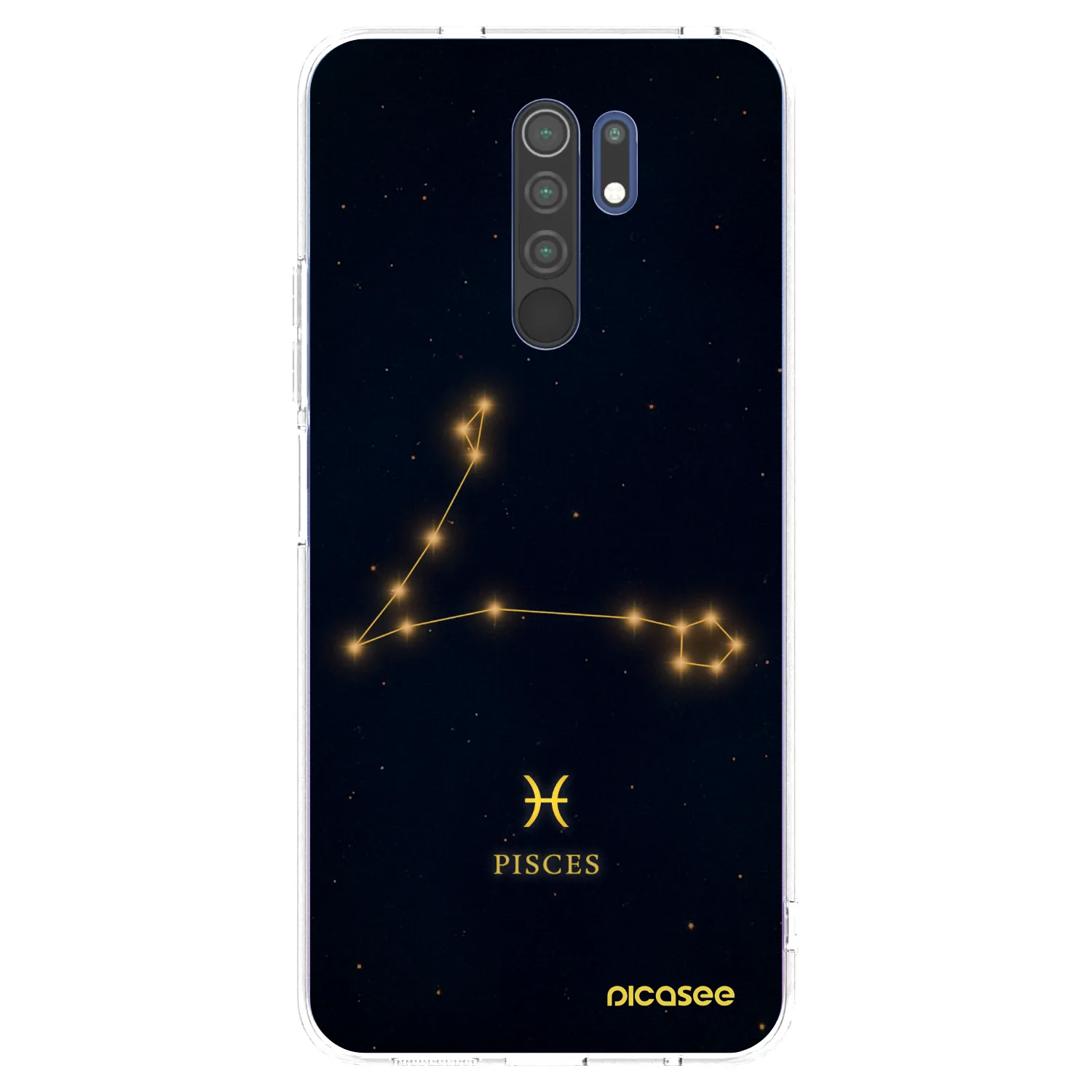 Picasee silikonový průhledný obal pro Xiaomi Redmi 9 - PISCES