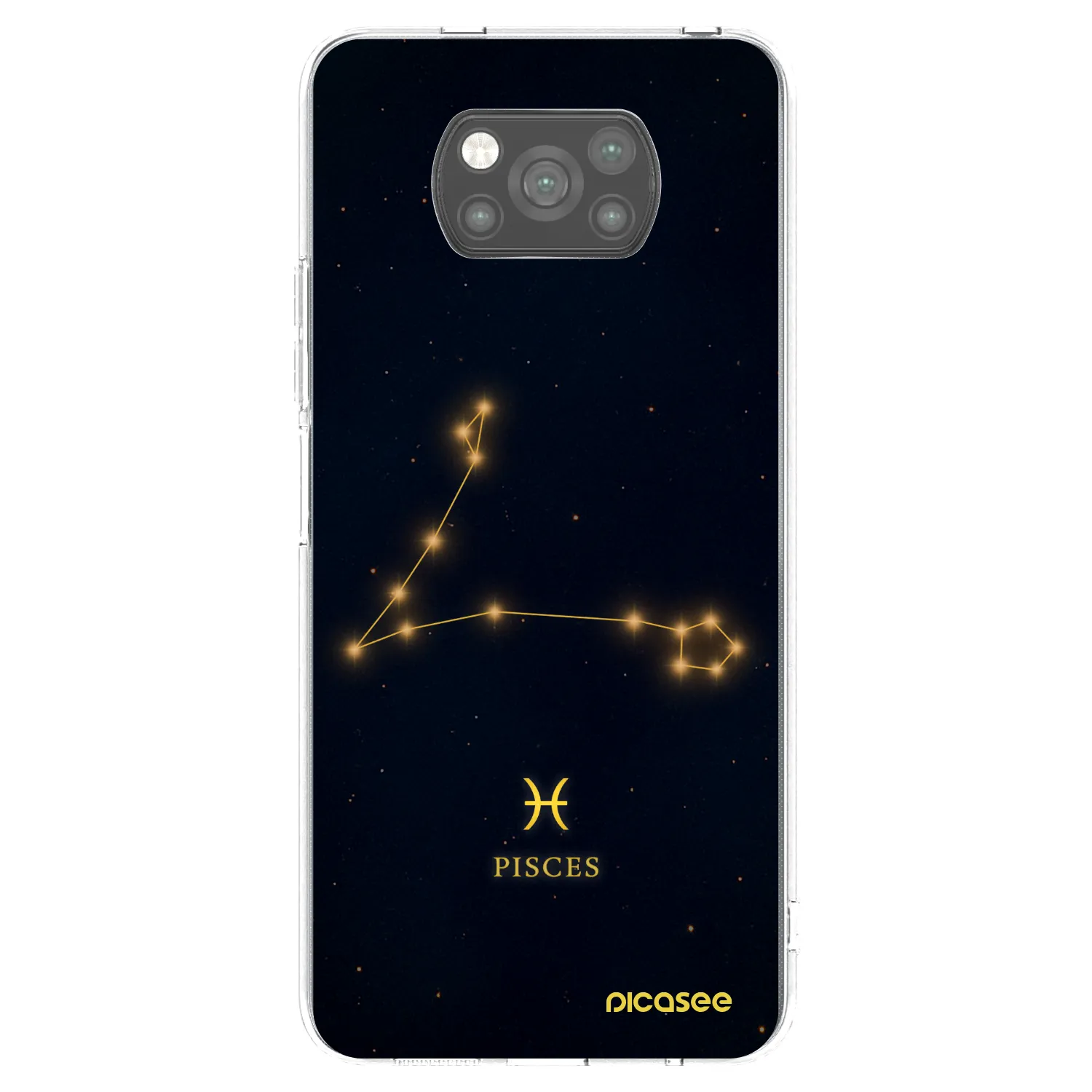 Picasee silikonový černý obal pro Xiaomi Poco X3 - PISCES