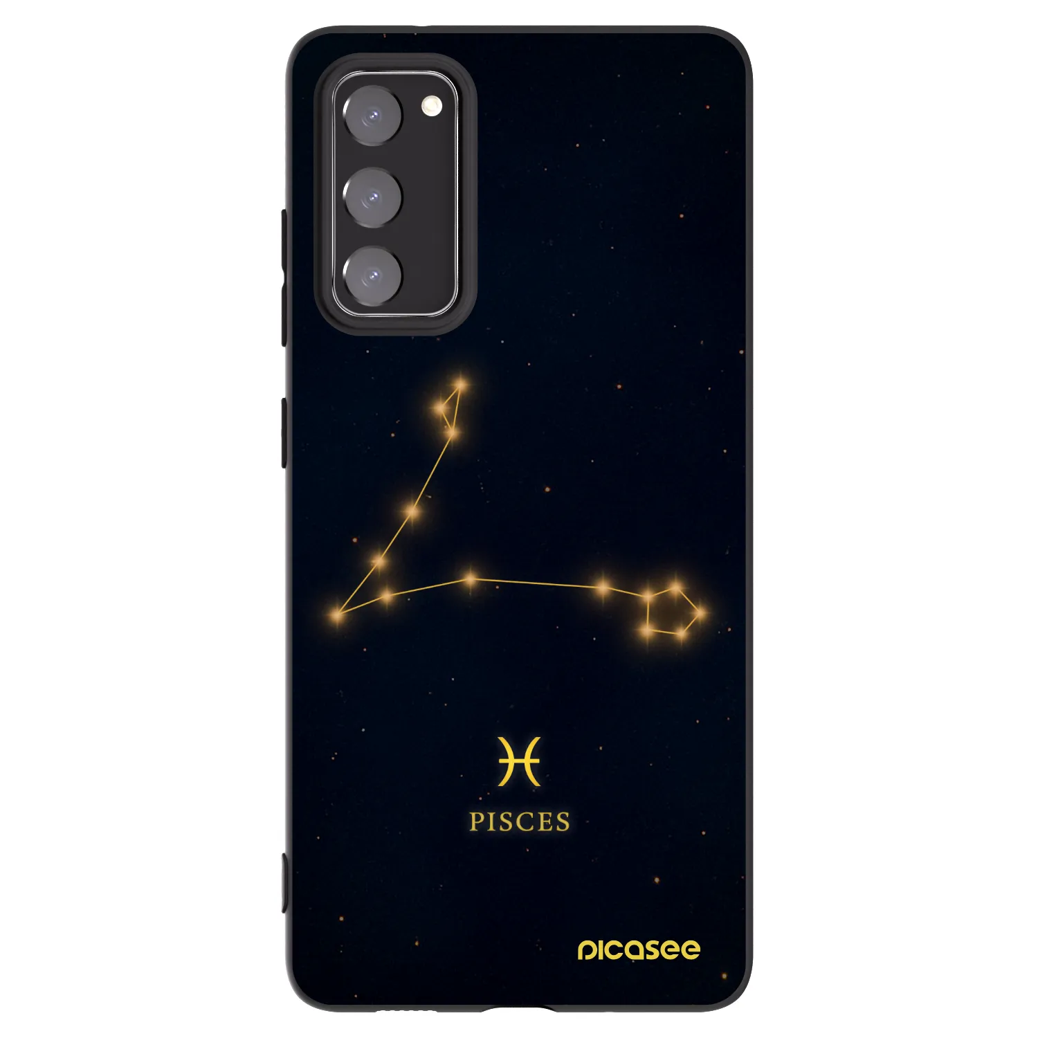 Picasee silikonový černý obal pro Samsung Galaxy S20 FE - PISCES