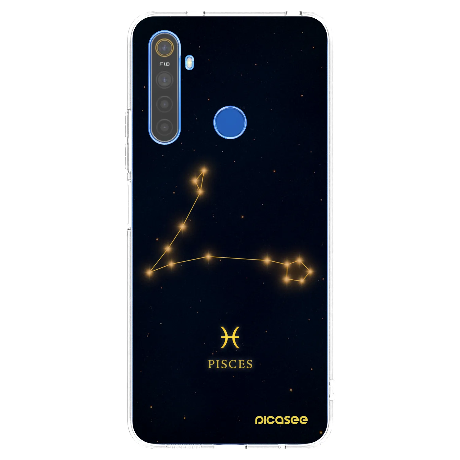 Picasee silikonový průhledný obal pro Realme 5 - PISCES