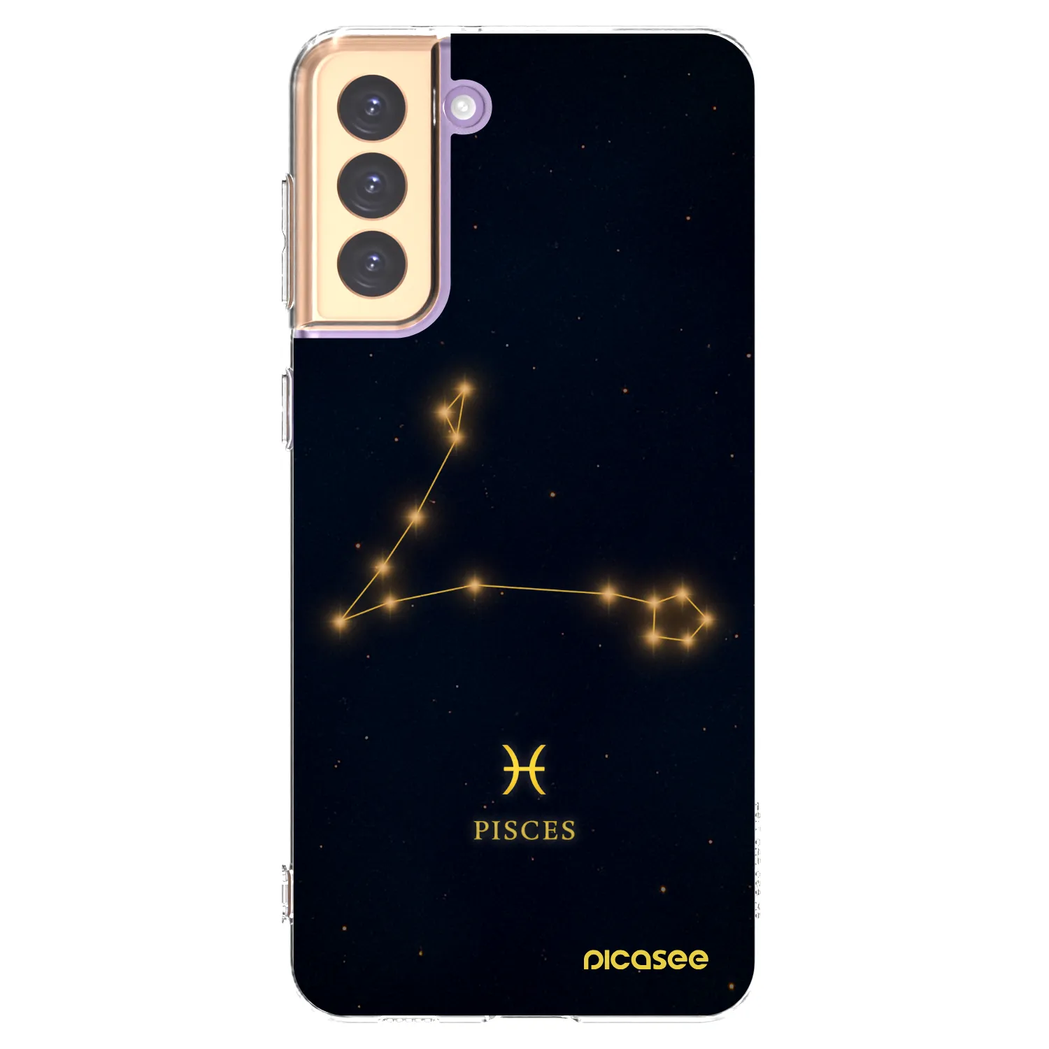 Picasee silikonový průhledný obal pro Samsung Galaxy S21+ 5G G996F - PISCES