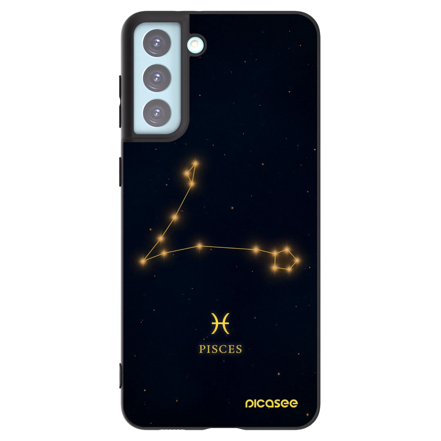 Picasee silikonový černý obal pro Samsung Galaxy S21+ 5G G996F - PISCES