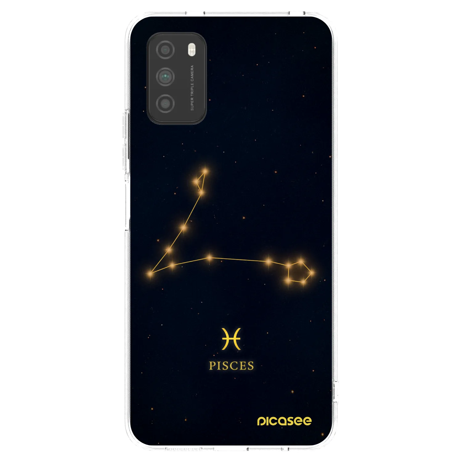 Picasee silikonový průhledný obal pro Xiaomi Poco M3 - PISCES