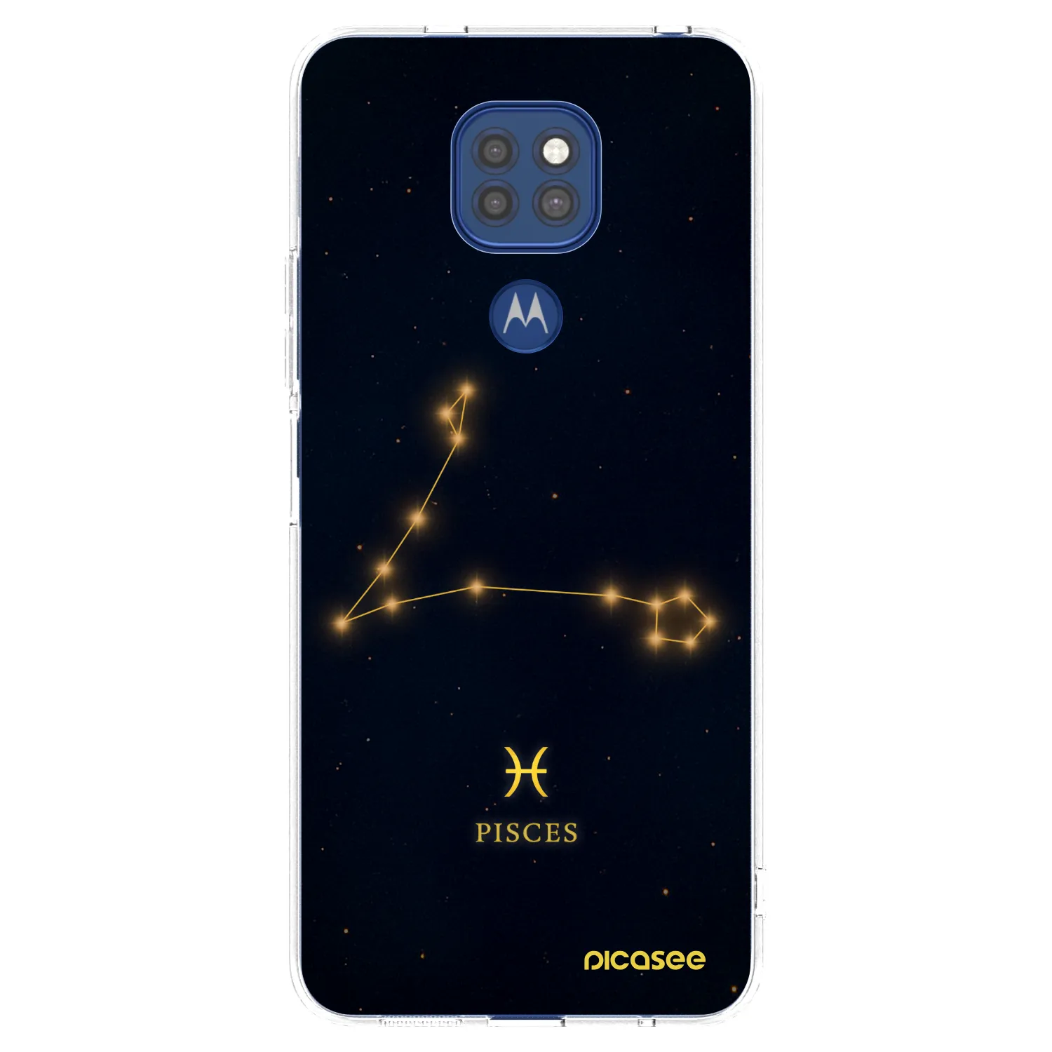 Picasee silikonový průhledný obal pro Motorola Moto G9 Play - PISCES