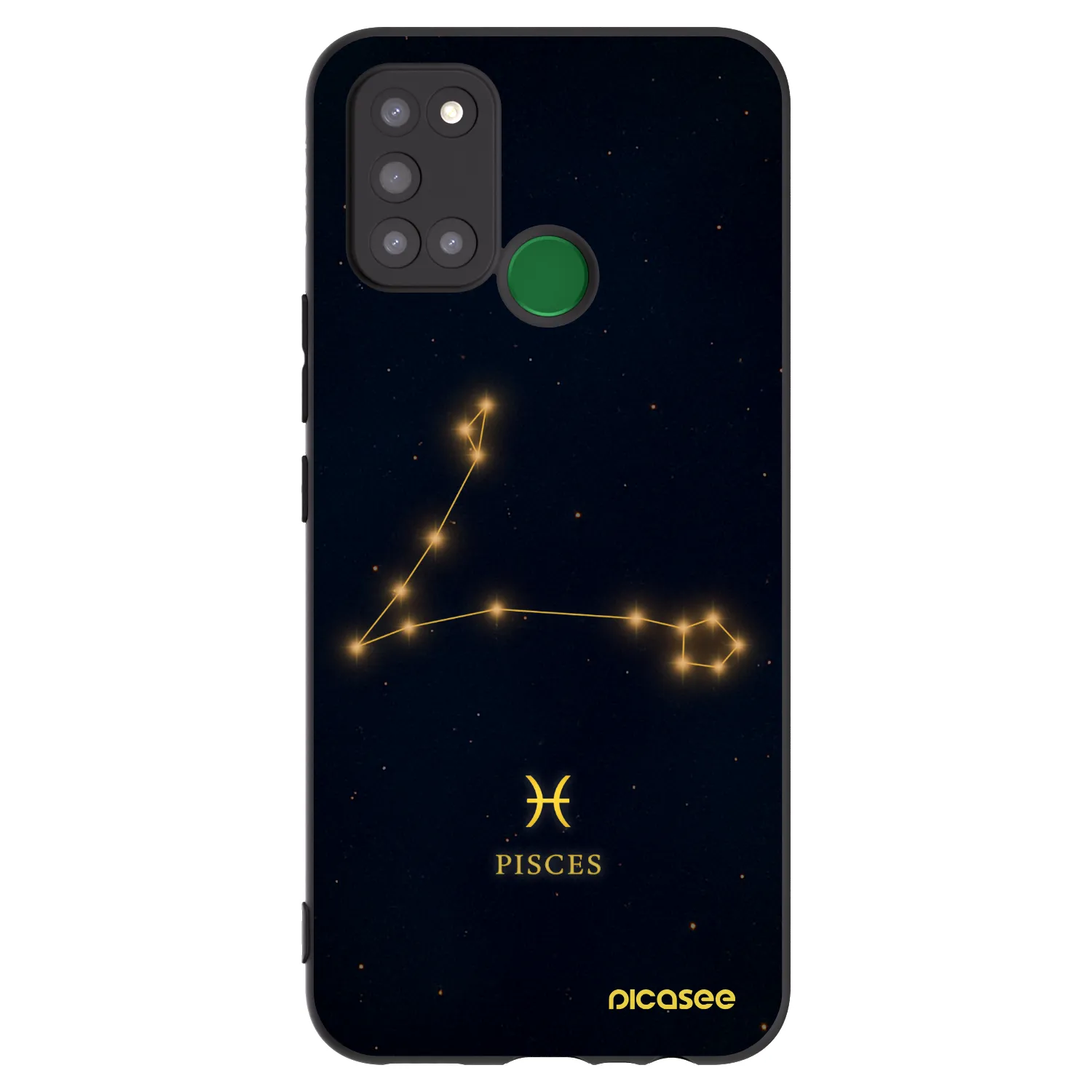 Picasee silikonový černý obal pro Realme 7i - PISCES