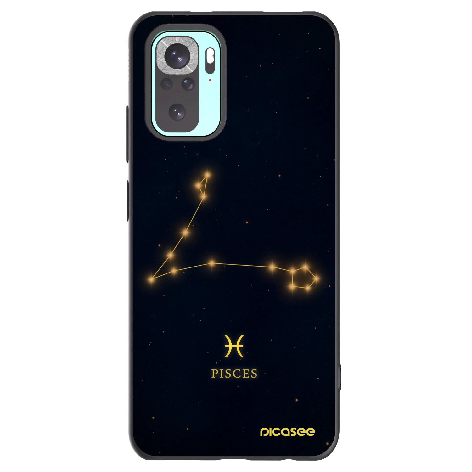 Picasee silikonový černý obal pro Xiaomi Redmi Note 10 Pro - PISCES
