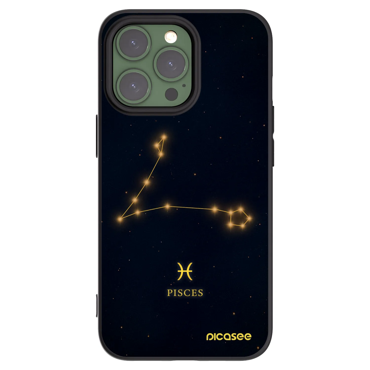 Picasee silikonový černý obal pro Apple iPhone 13 Pro - PISCES