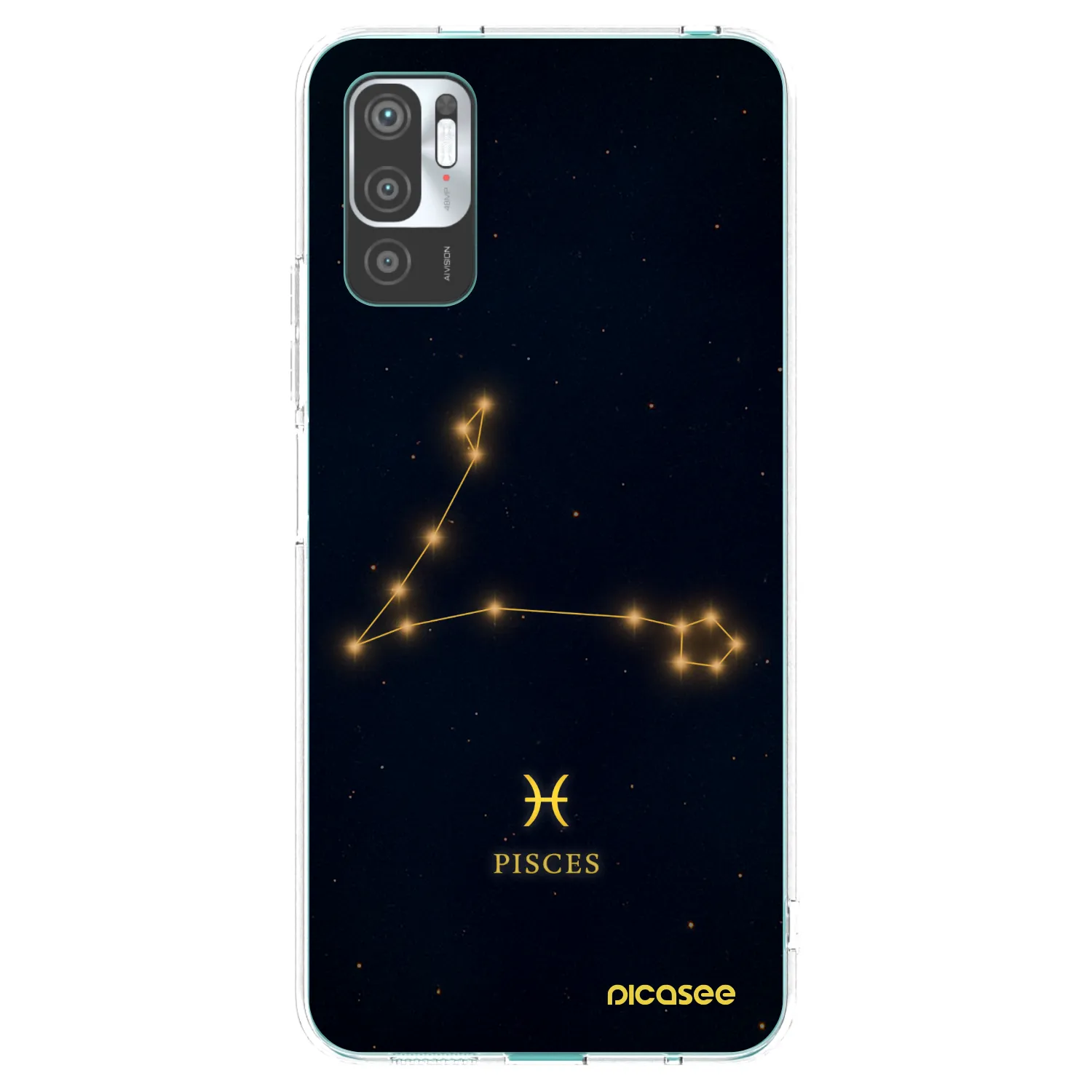 Picasee silikonový průhledný obal pro Xiaomi Redmi Note 10 5G - PISCES
