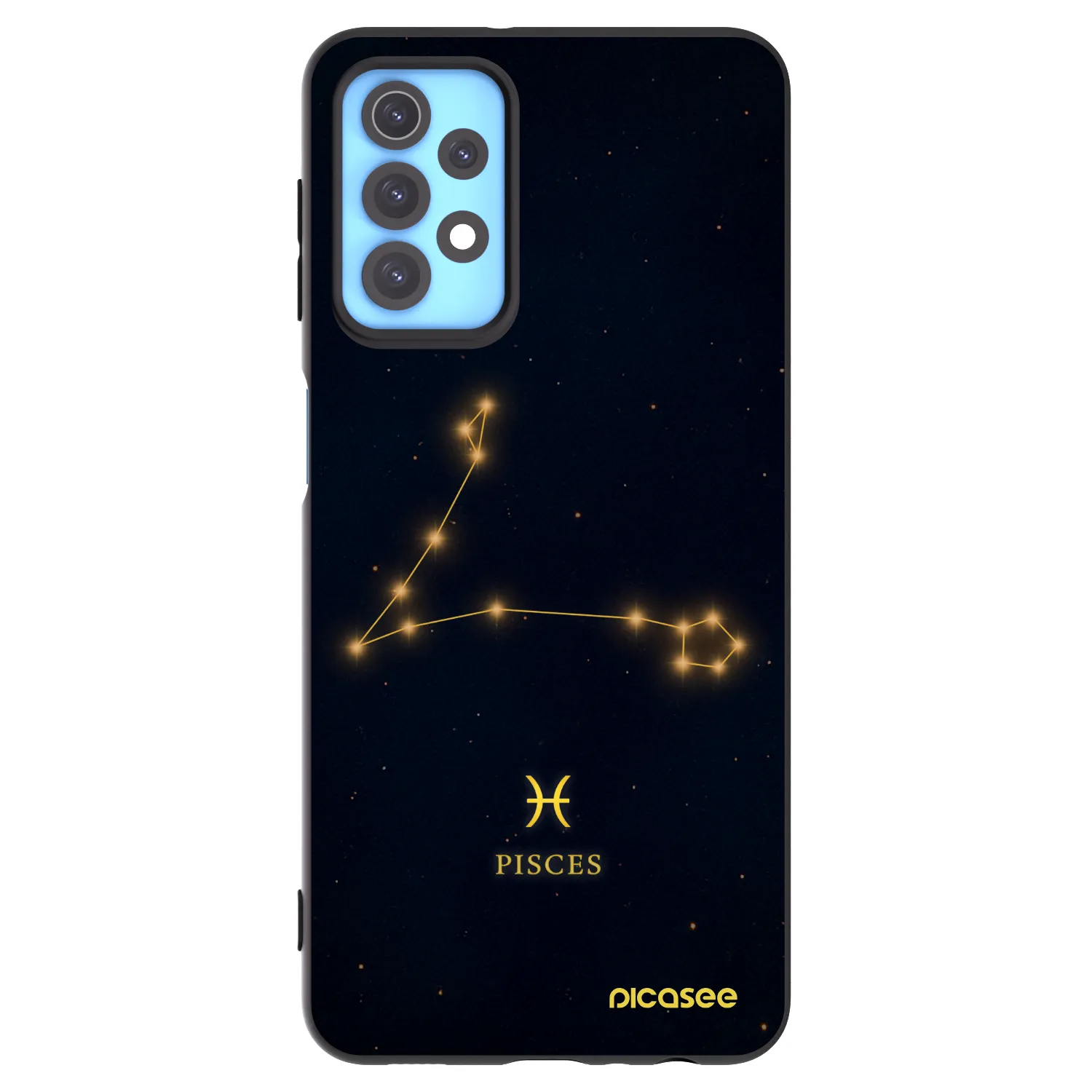 Picasee silikonový černý obal pro Samsung Galaxy A32 4G SM-A325F - PISCES