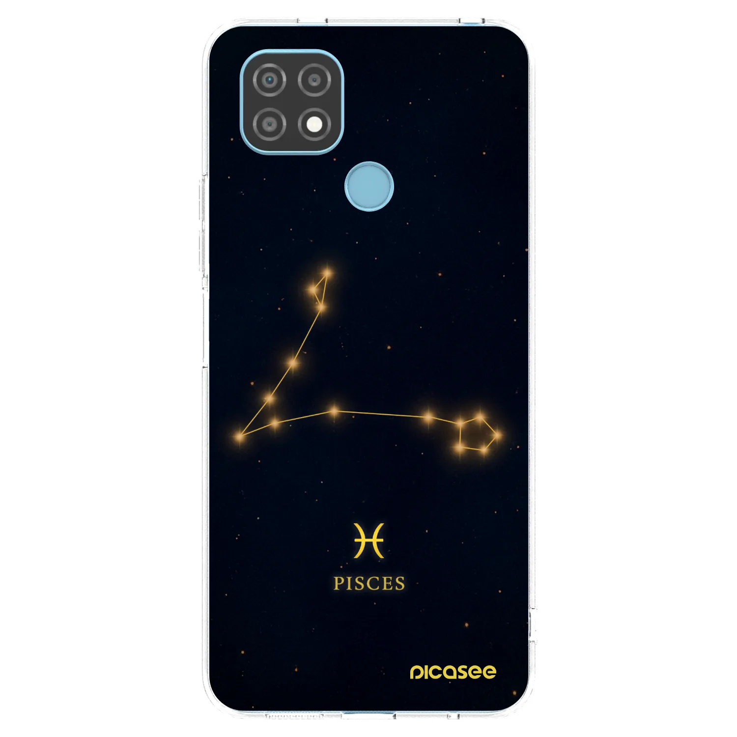 Picasee silikonový průhledný obal pro Realme C21 - PISCES