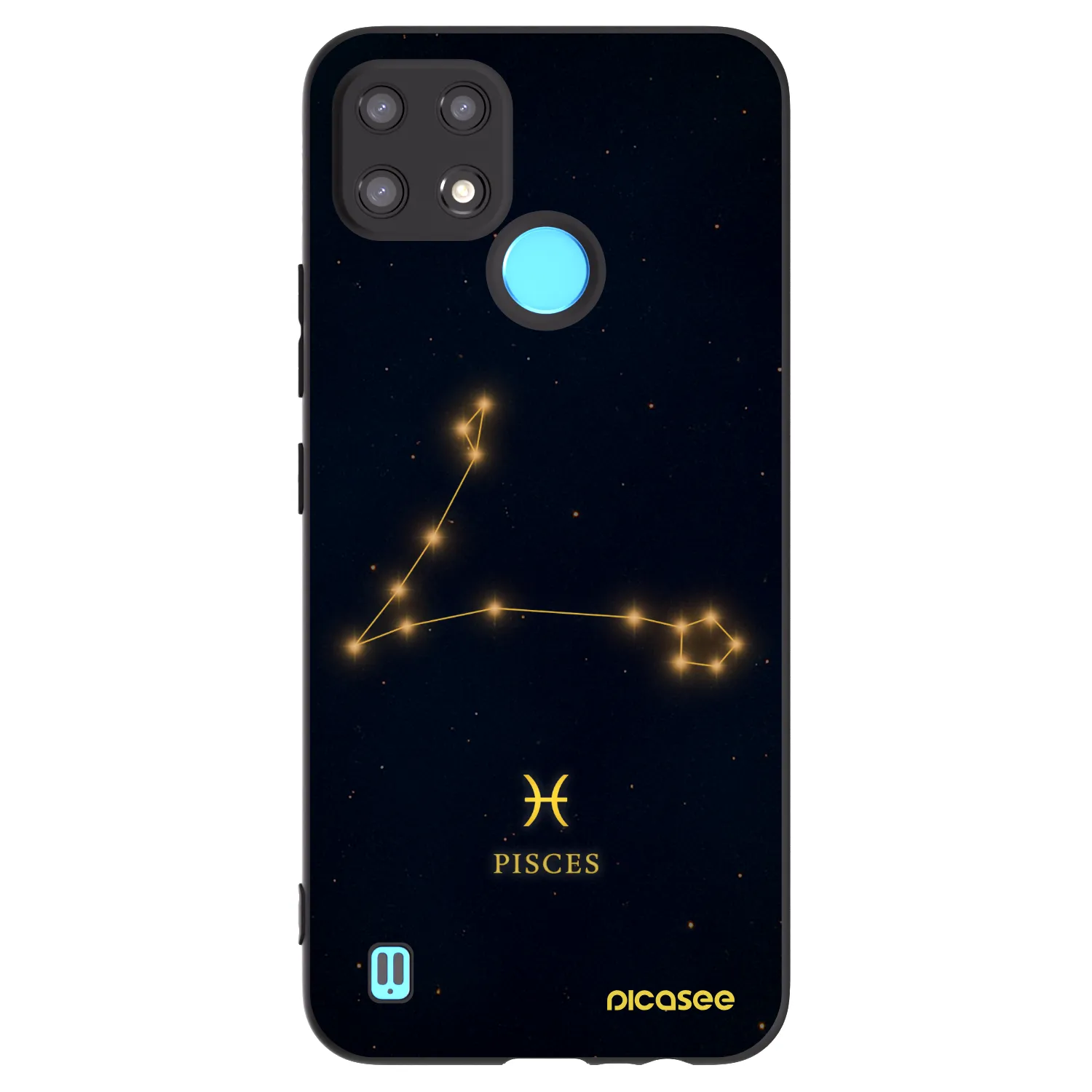 Picasee silikonový černý obal pro Realme C21 - PISCES