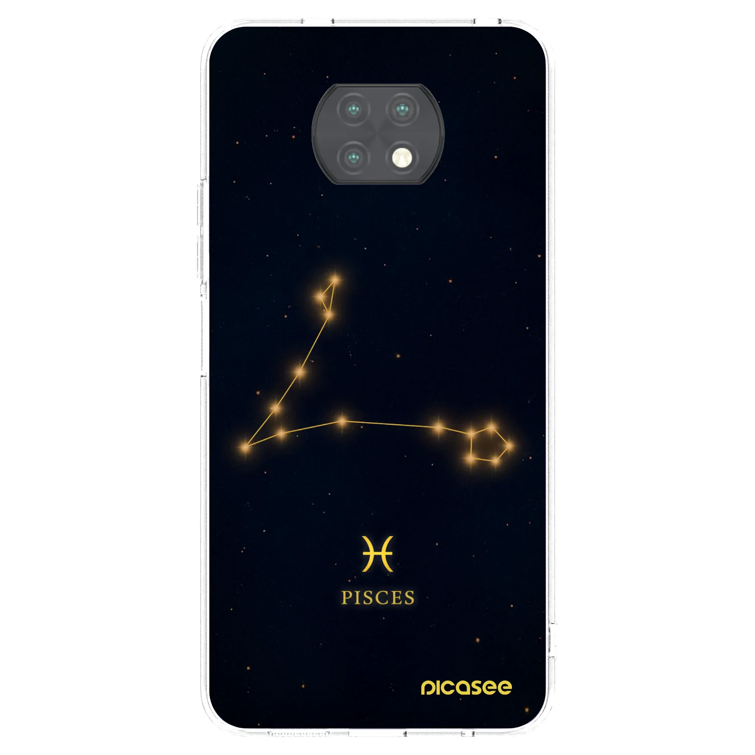 Picasee silikonový průhledný obal pro Xiaomi Redmi Note 9T - PISCES