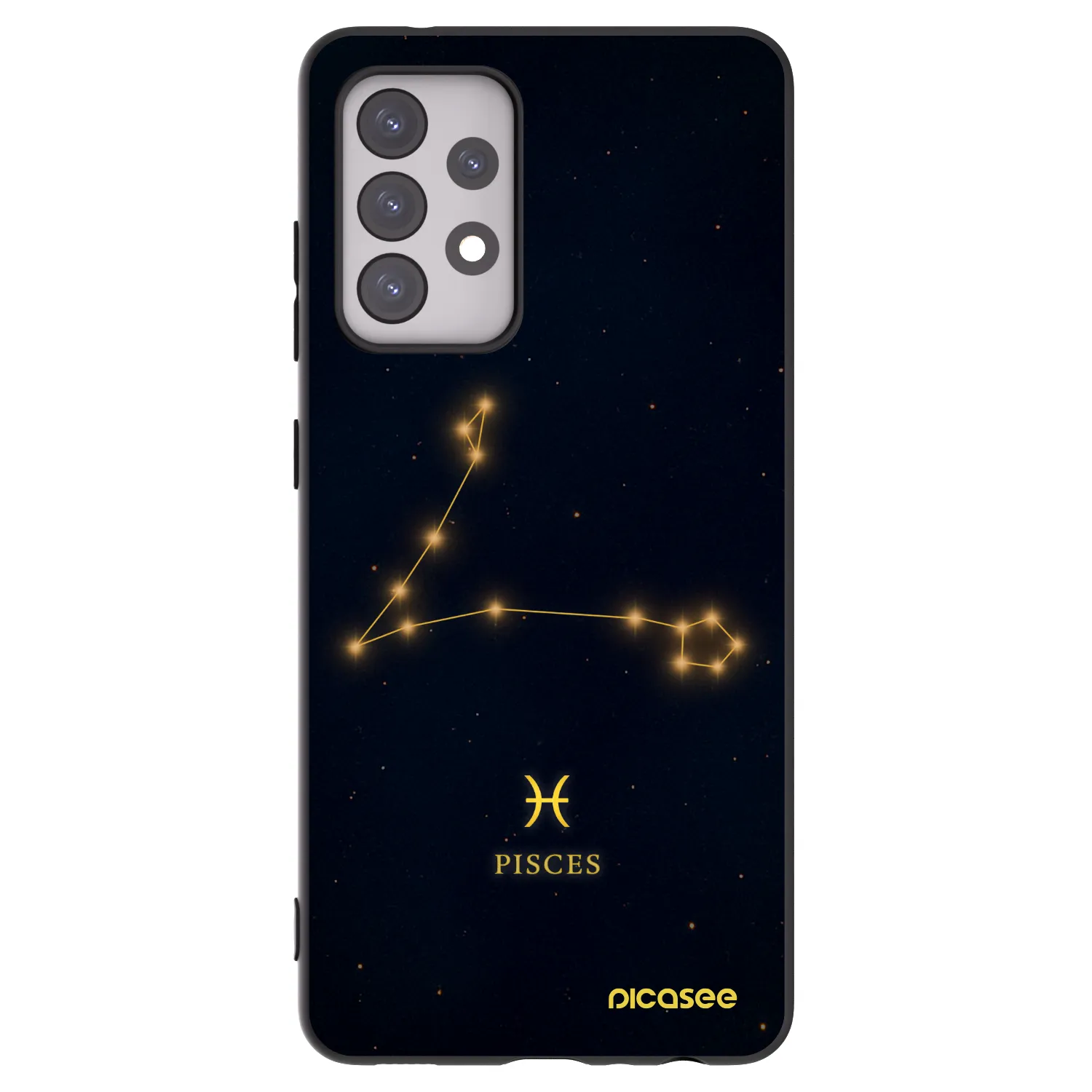 Picasee silikonový černý obal pro Samsung Galaxy A52s 5G A528B - PISCES
