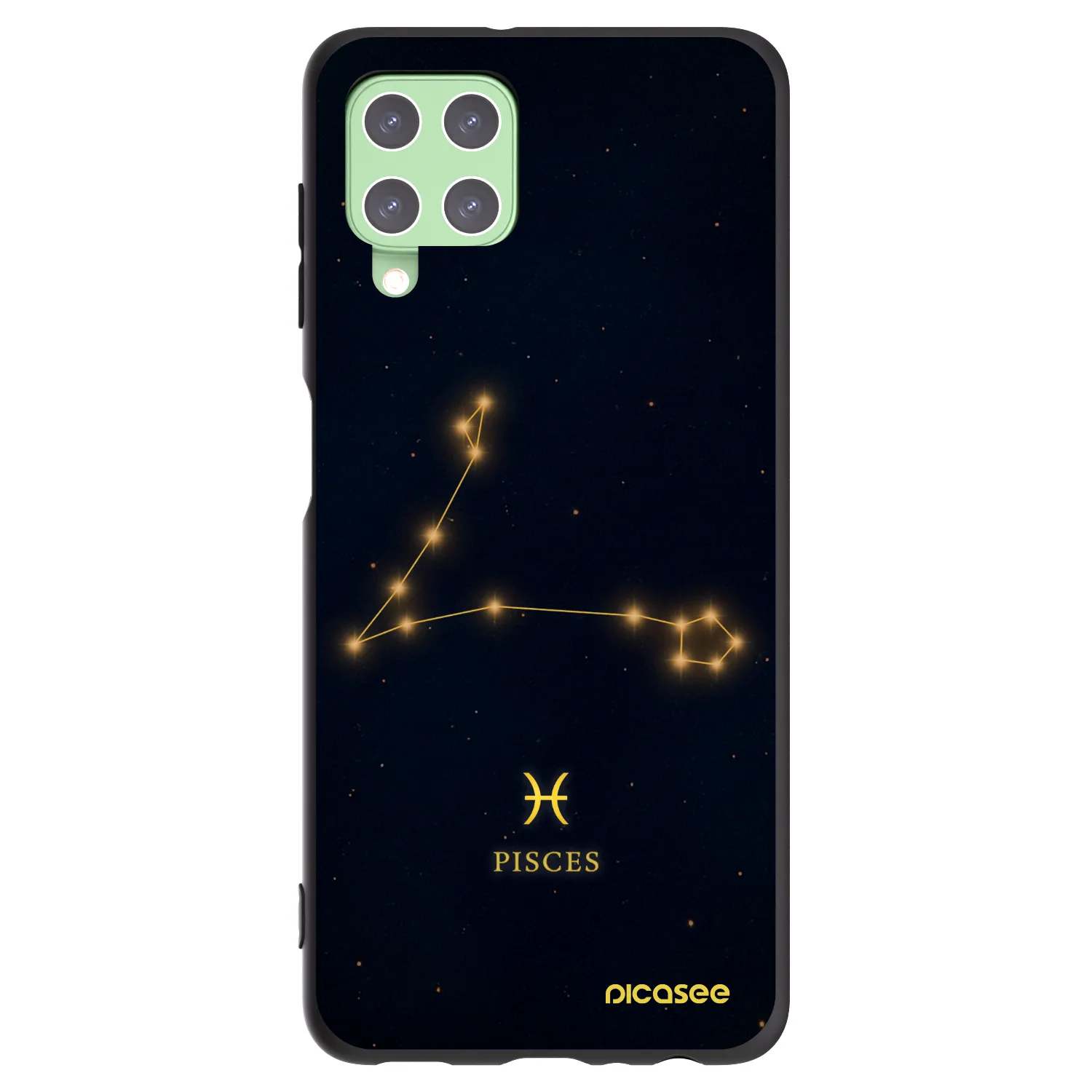 Picasee silikonový černý obal pro Samsung Galaxy A22 A225F 4G - PISCES