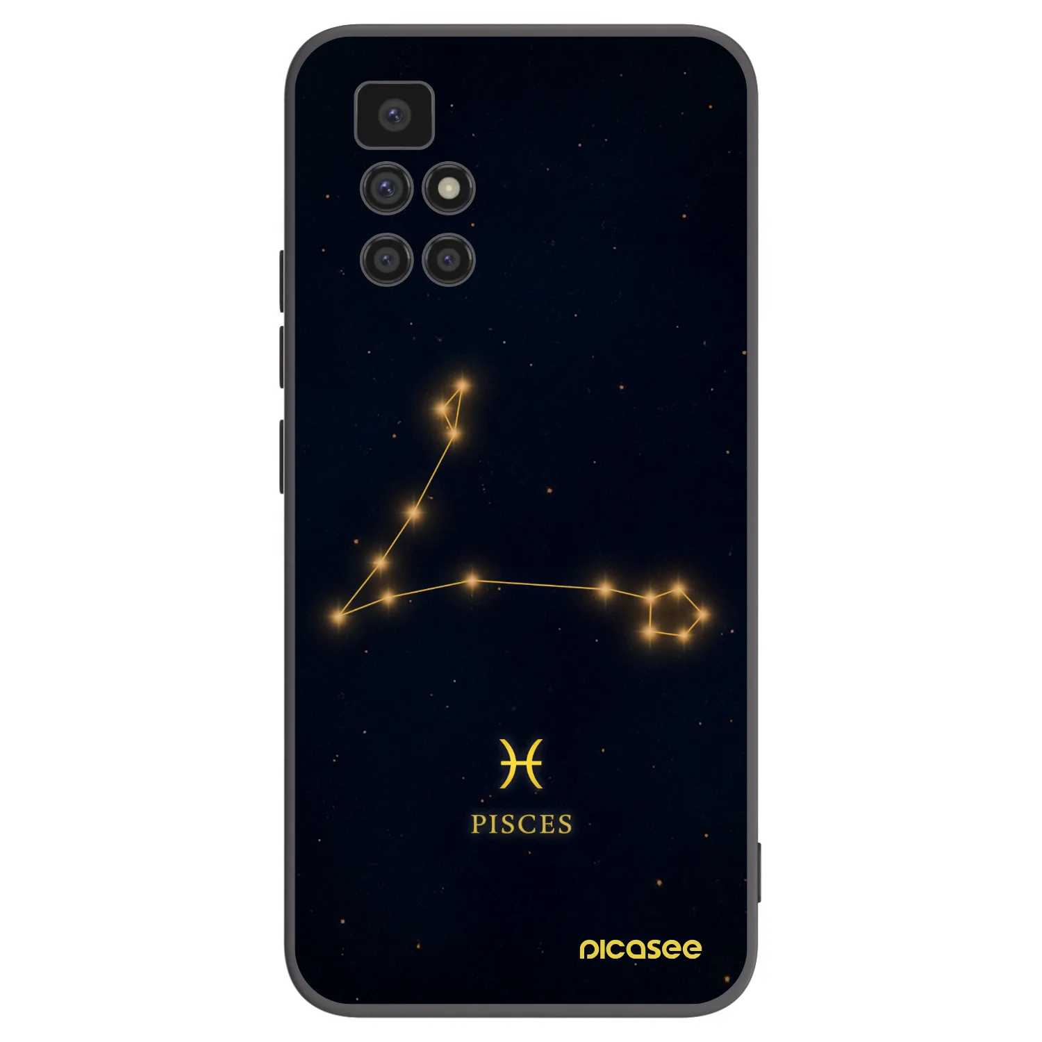 Picasee silikonový černý obal pro Xiaomi Redmi 10 - PISCES