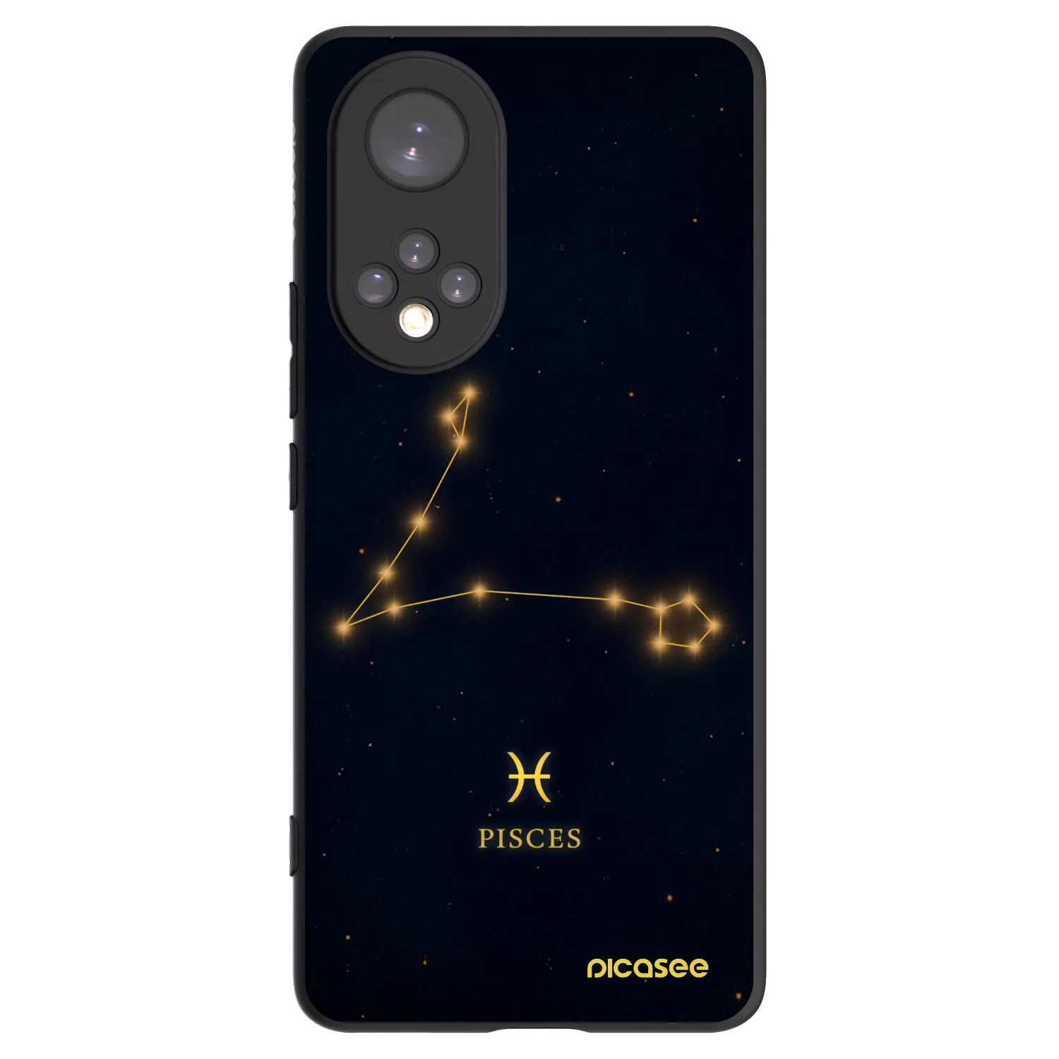 Picasee silikonový černý obal pro Honor 50 5G - PISCES