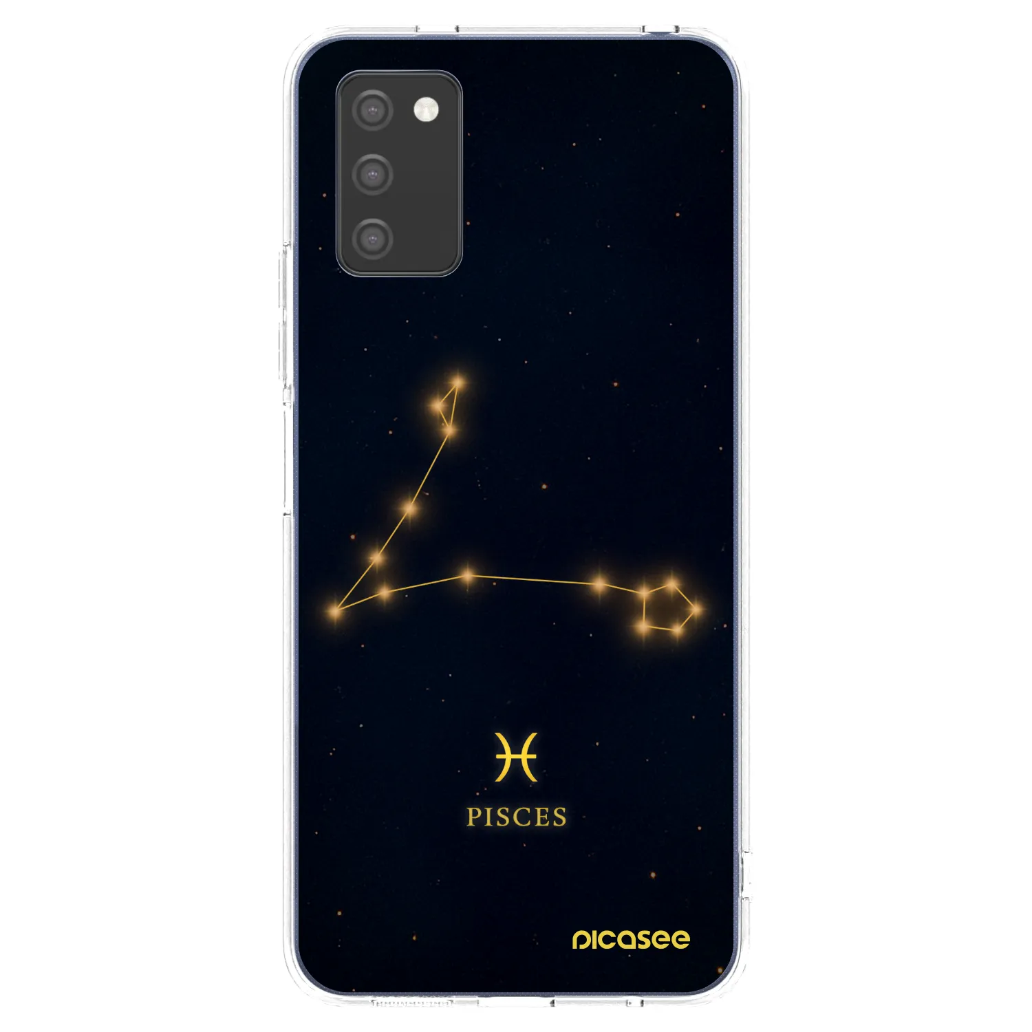 Picasee silikonový průhledný obal pro Samsung Galaxy A03s A037G - PISCES