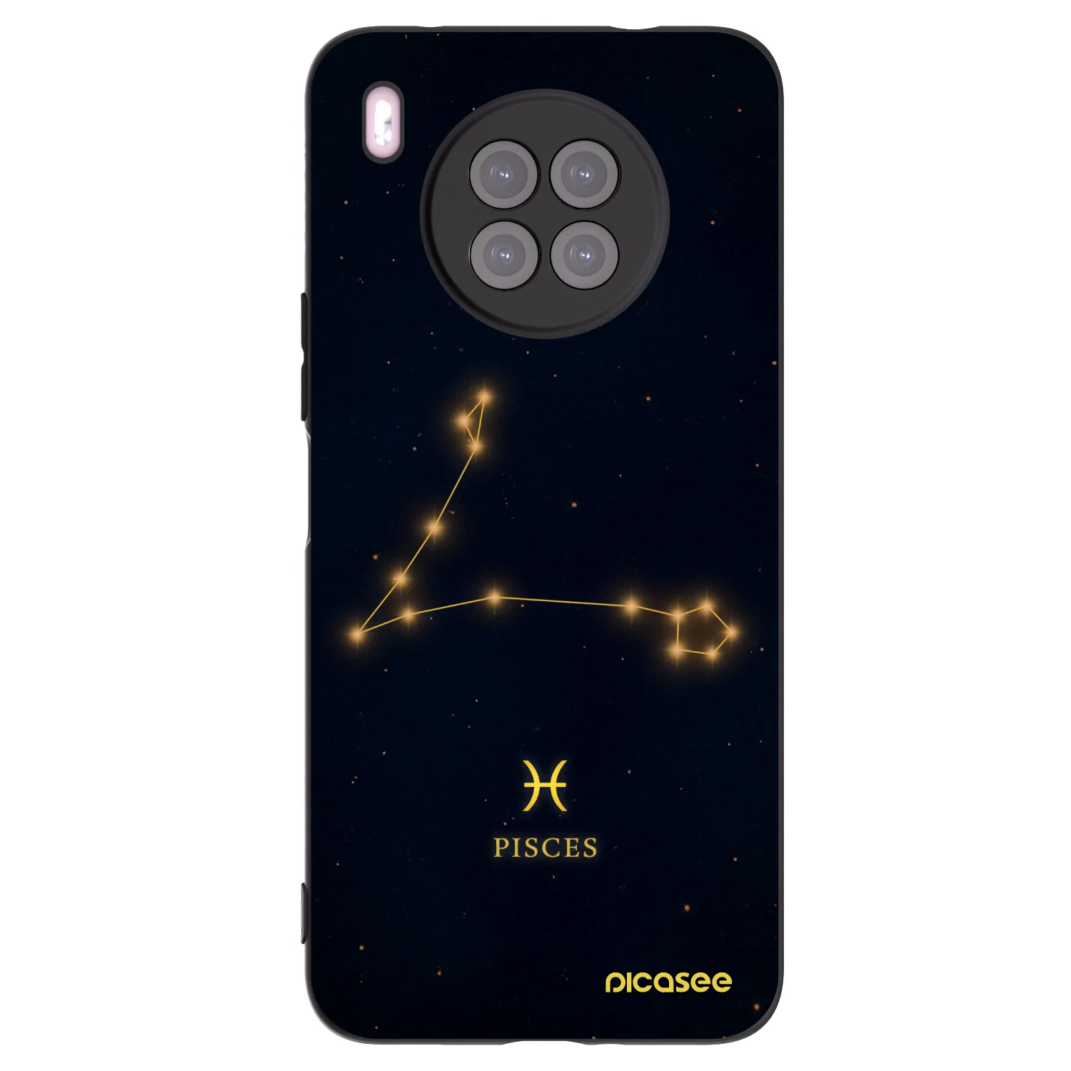 Picasee silikonový černý obal pro Huawei Nova 8i - PISCES