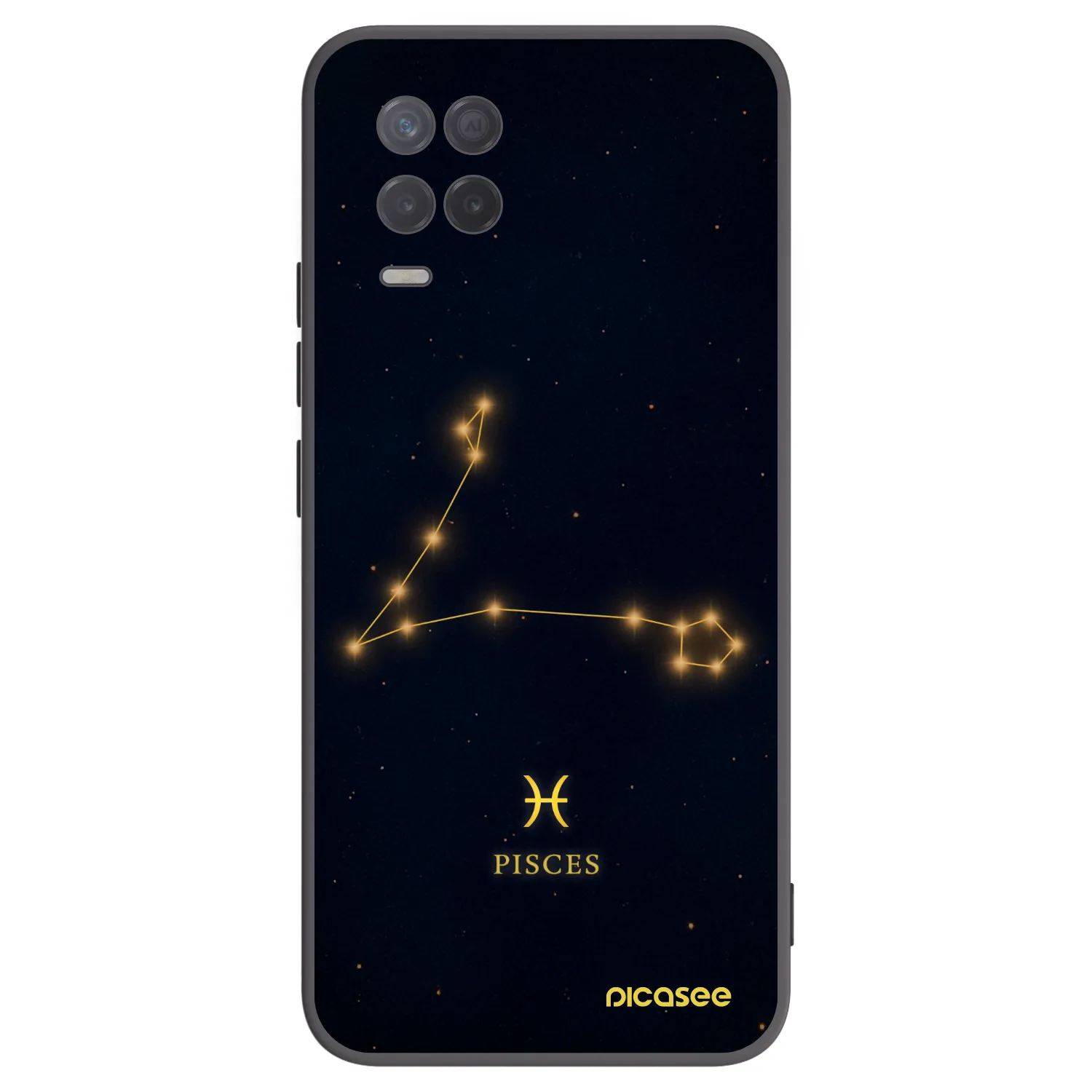 Picasee silikonový černý obal pro Realme 8 5G - PISCES