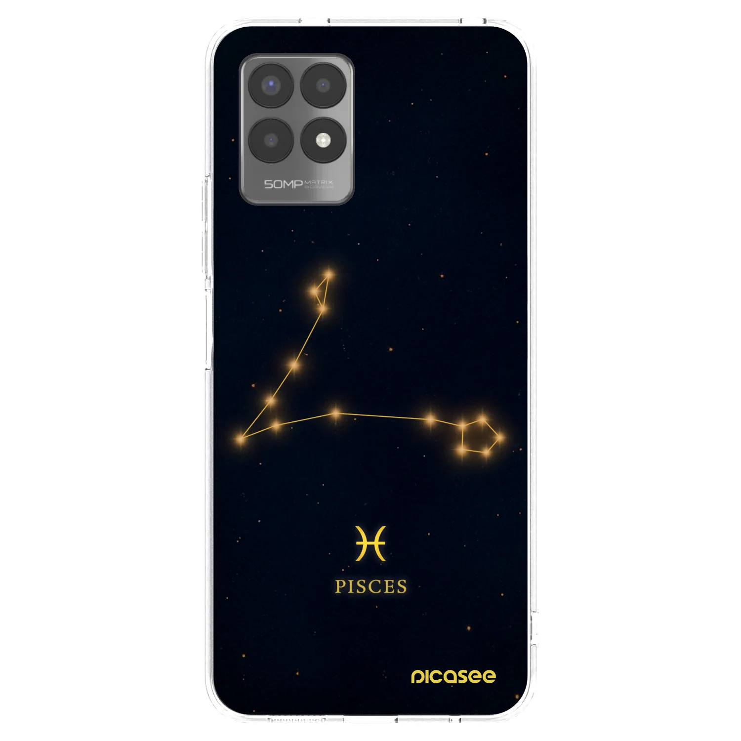 Picasee silikonový průhledný obal pro Realme 8i - PISCES