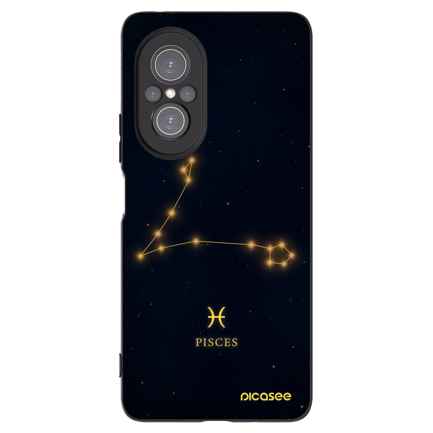 Picasee silikonový černý obal pro Huawei Nova 9 SE - PISCES