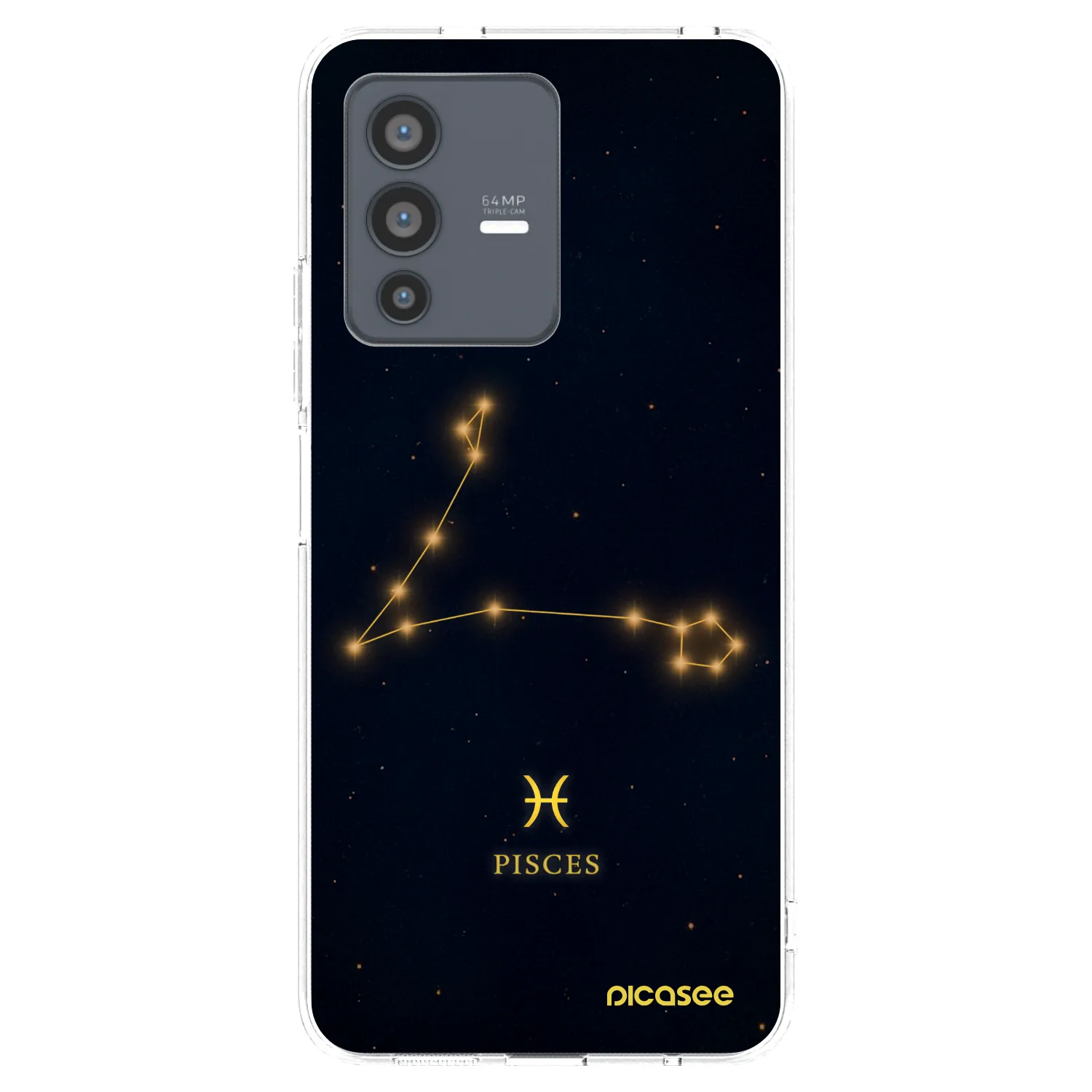 Picasee silikonový průhledný obal pro Vivo V23 5G - PISCES