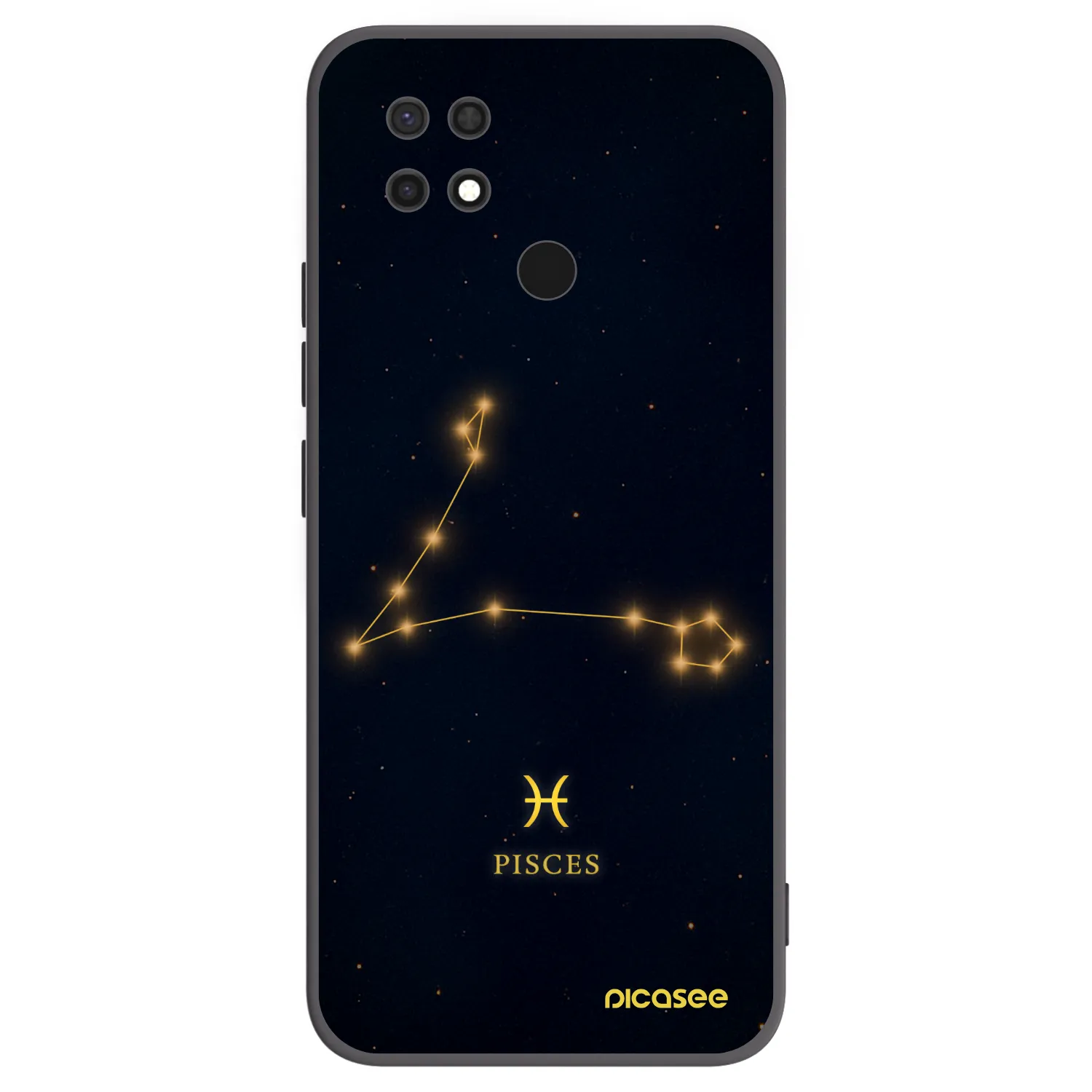 Picasee silikonový černý obal pro Xiaomi Redmi 10C - PISCES