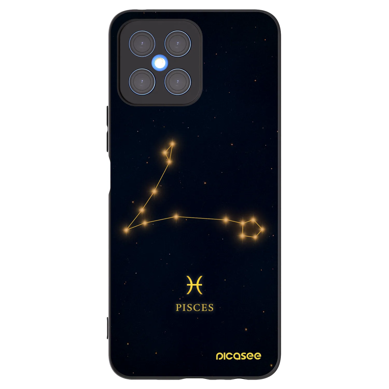 Picasee silikonový černý obal pro Honor X8 4G - PISCES