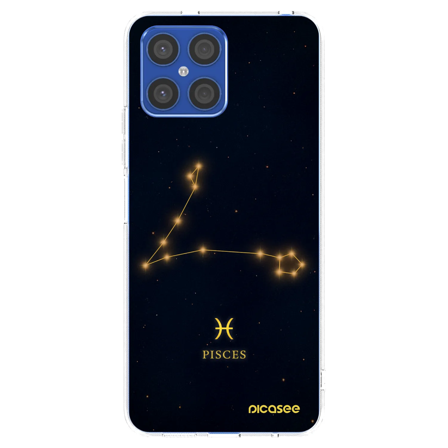 Picasee silikonový průhledný obal pro Honor X8 4G - PISCES