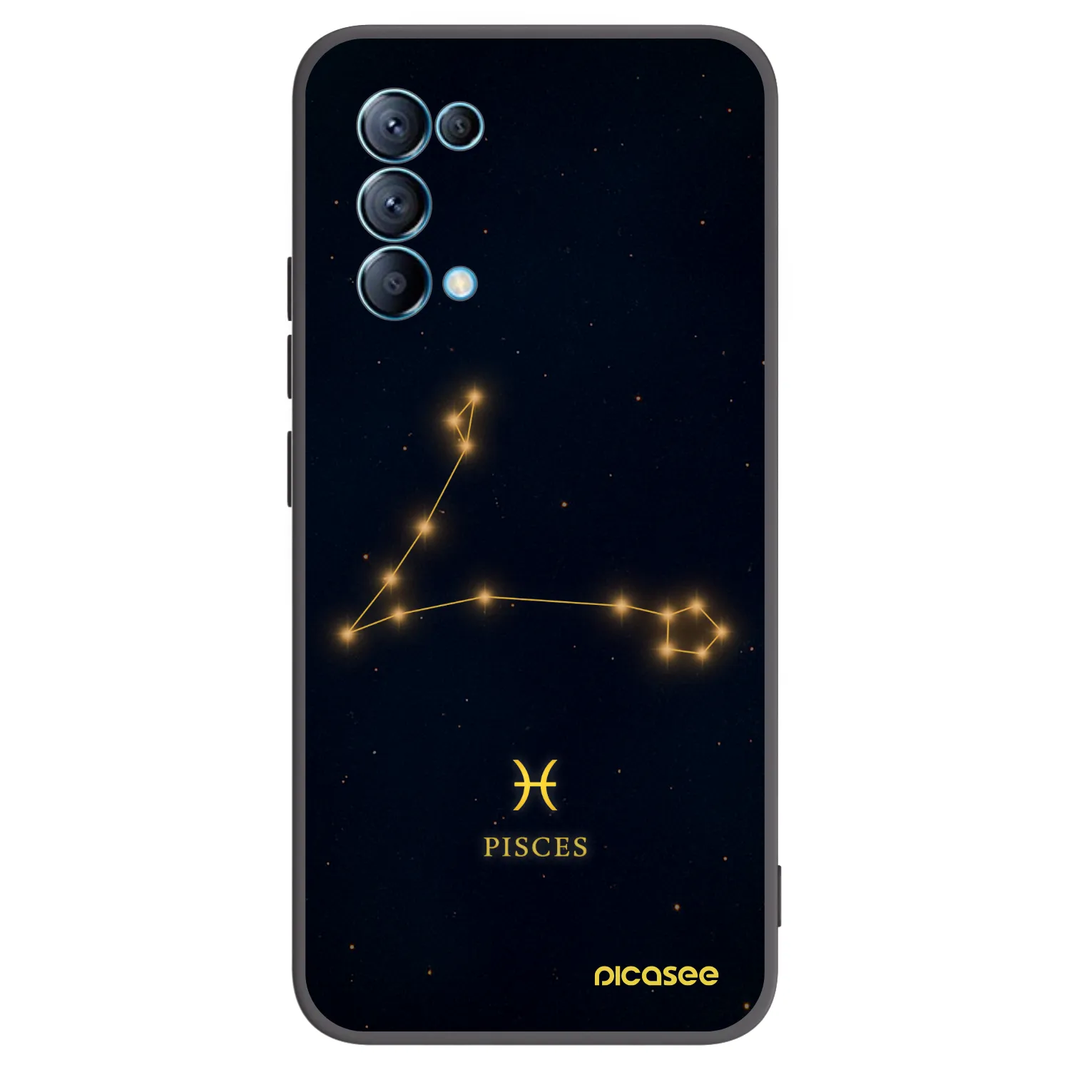 Picasee silikonový černý obal pro OPPO Reno 5 5G - PISCES