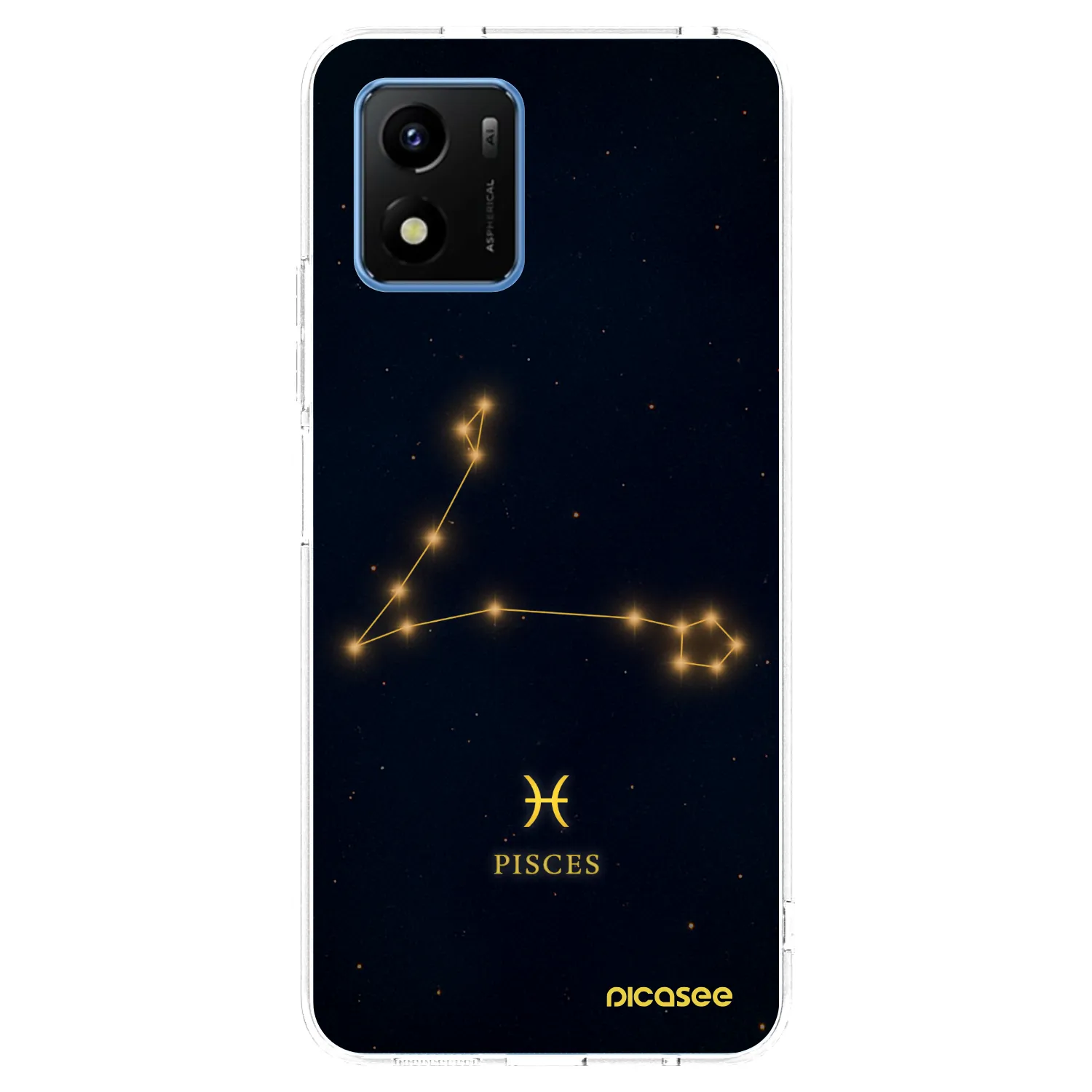 Picasee silikonový průhledný obal pro Vivo Y01 - PISCES