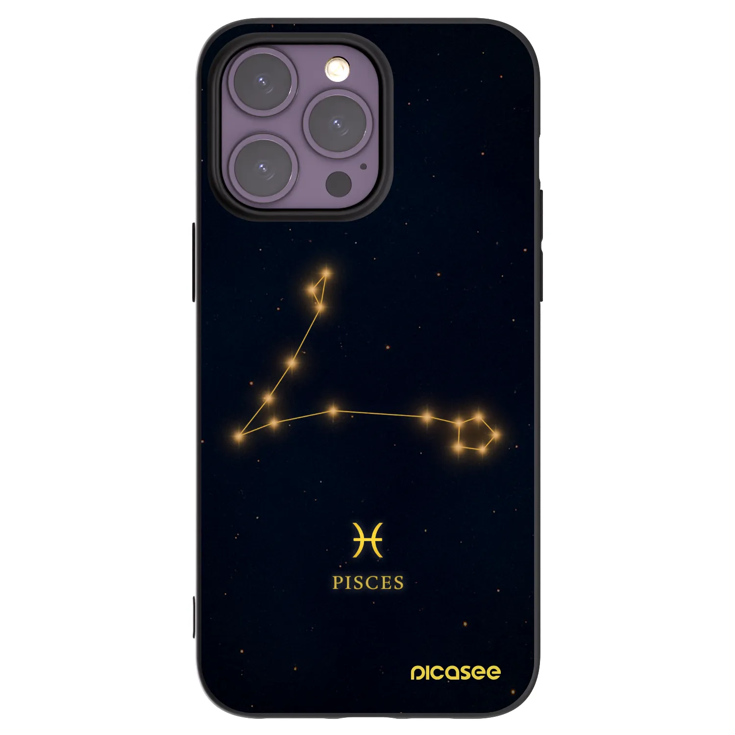 Picasee silikonový černý obal pro Apple iPhone 14 Pro Max - PISCES
