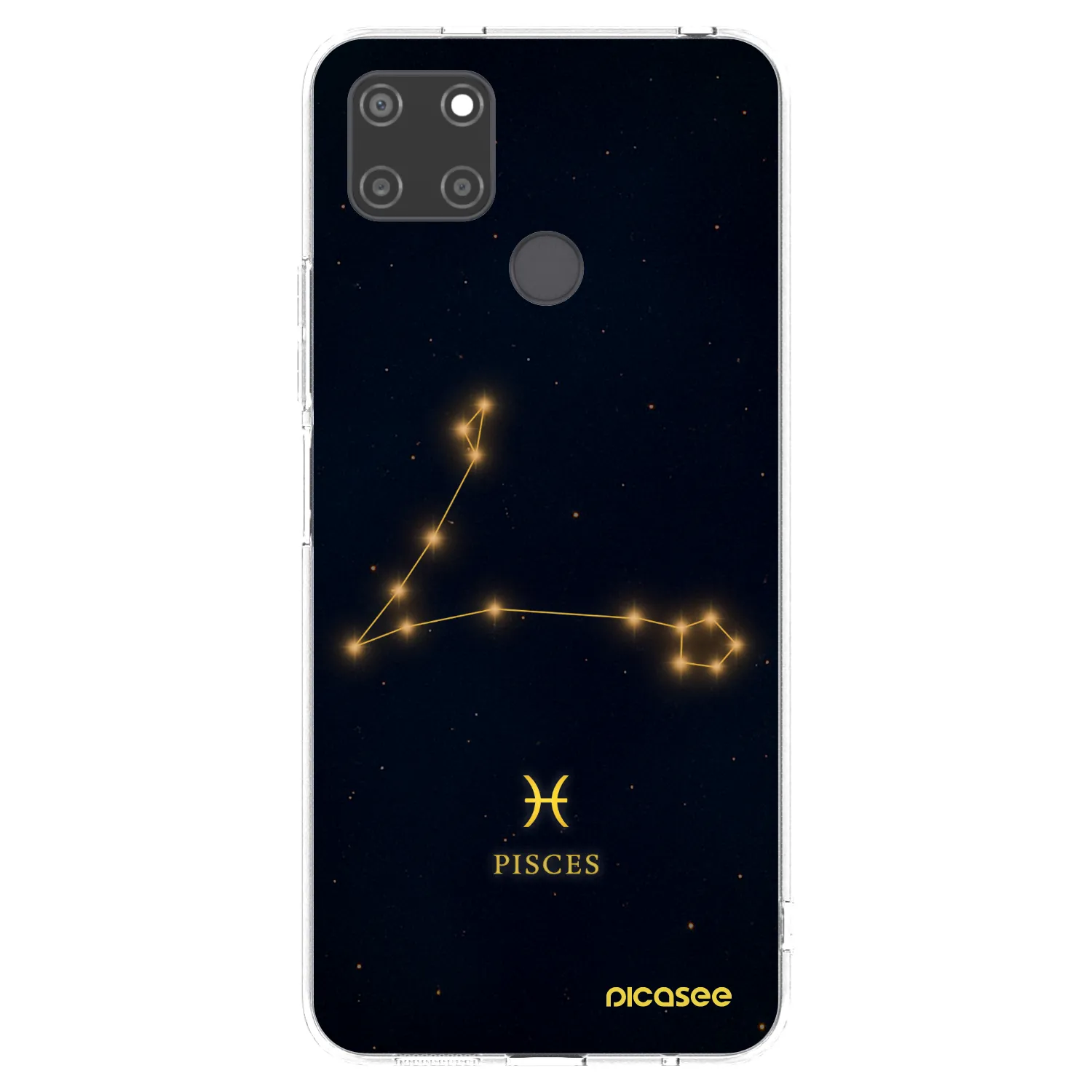 Picasee silikonový průhledný obal pro Realme C21Y - PISCES