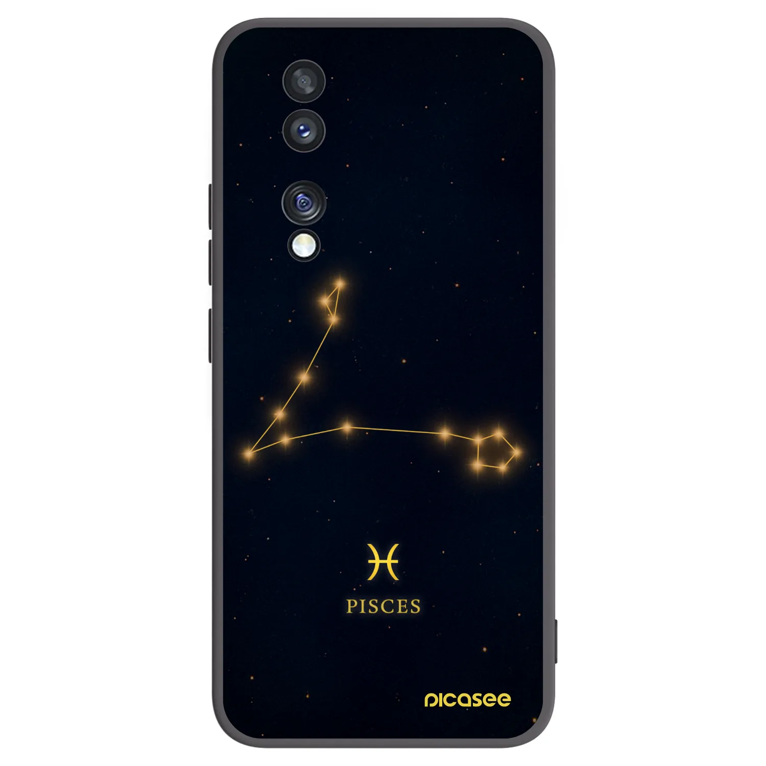 Picasee silikonový černý obal pro Honor 70 - PISCES