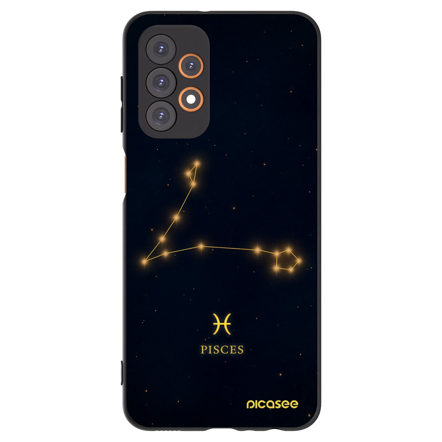 Picasee silikonový černý obal pro Samsung Galaxy A23 A236B 5G - PISCES