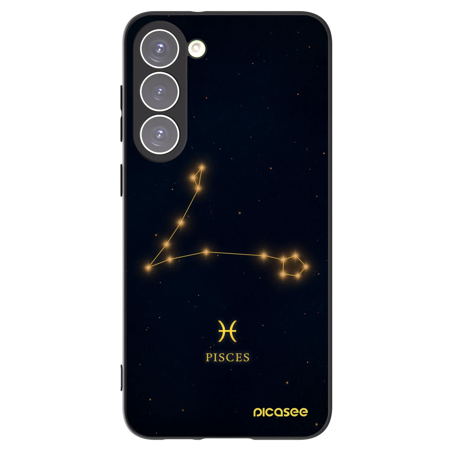Picasee silikonový černý obal pro Samsung Galaxy S23+ 5G - PISCES