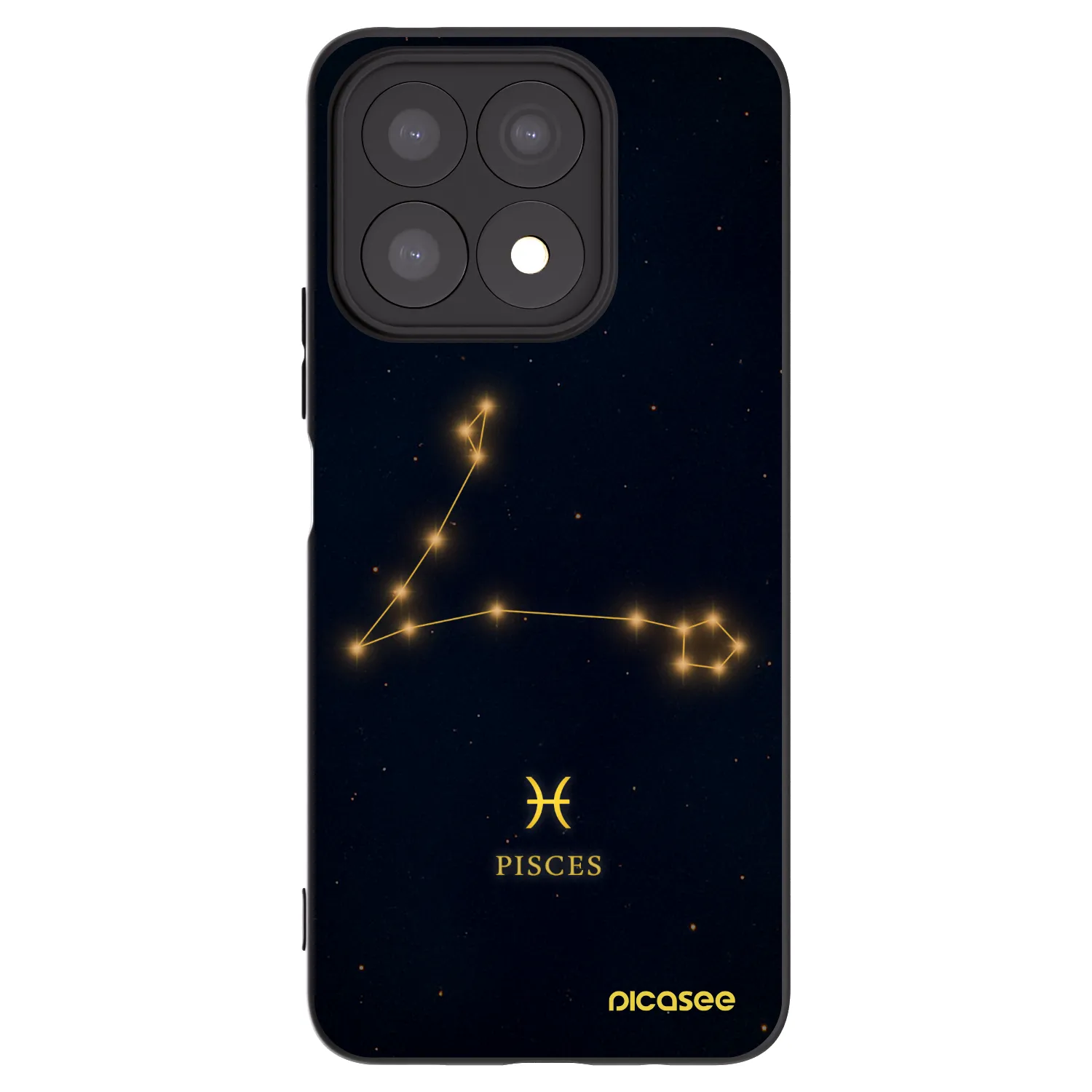 Picasee silikonový černý obal pro Honor X8a - PISCES