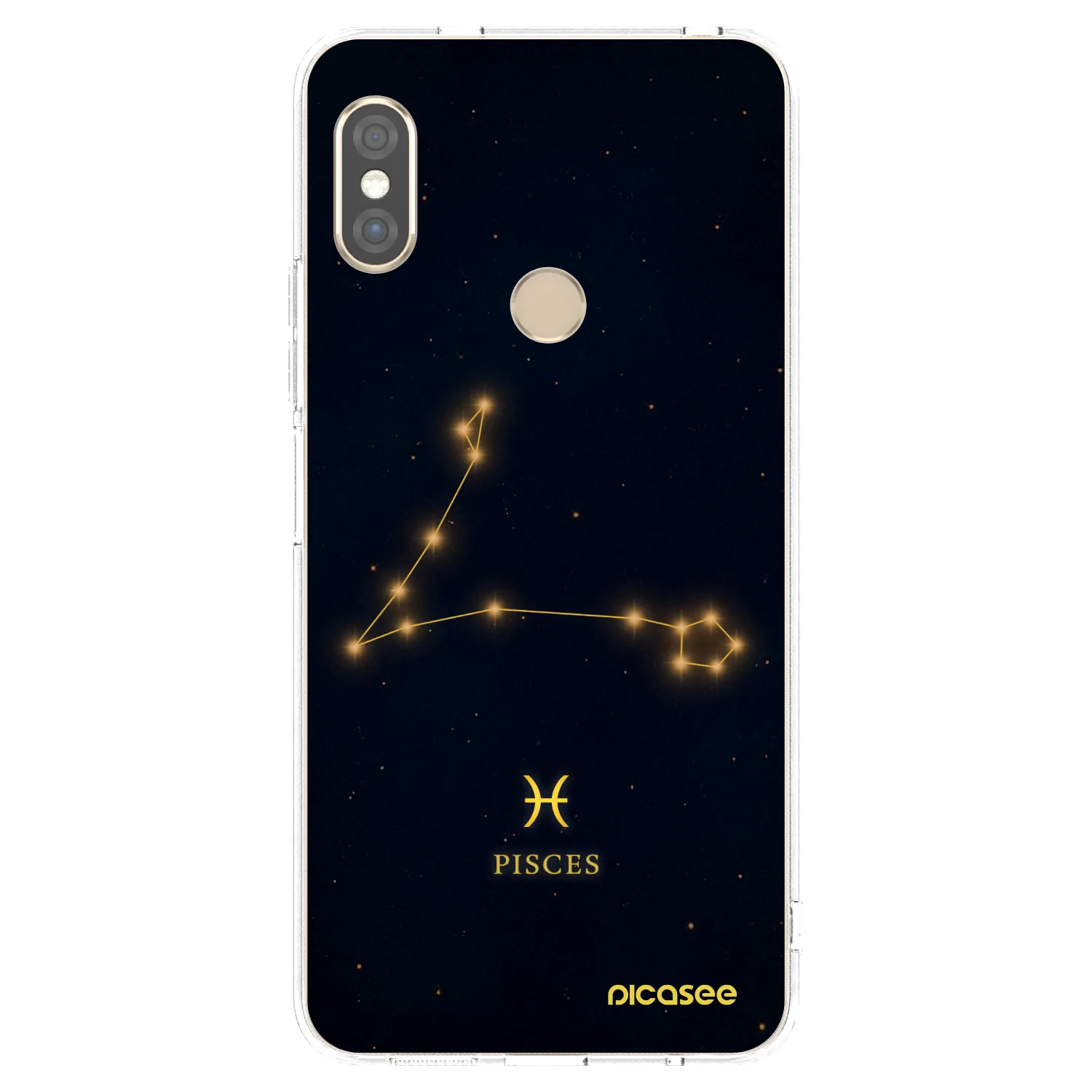 Picasee silikonový průhledný obal pro Xiaomi Redmi Note 5 Global - PISCES