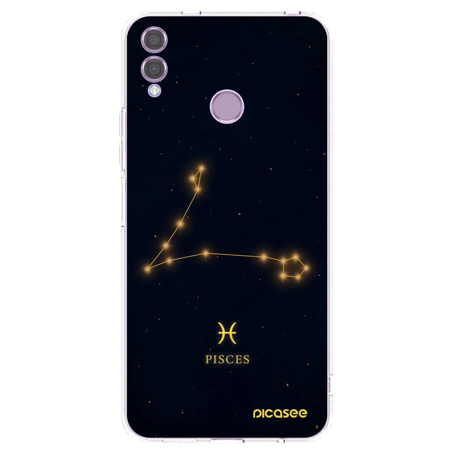 Picasee silikonový průhledný obal pro Honor 8X - PISCES