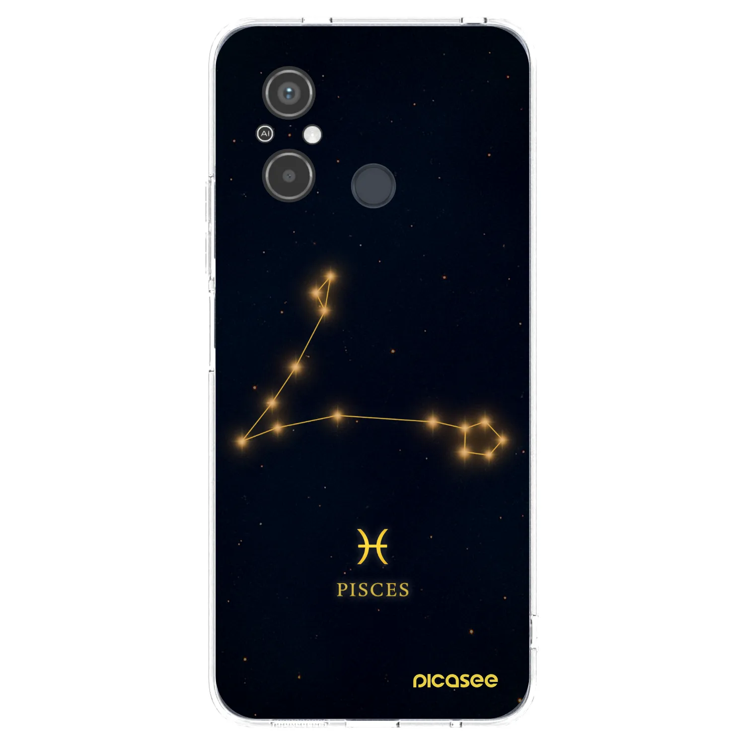 Picasee silikonový průhledný obal pro Xiaomi Redmi 12C - PISCES