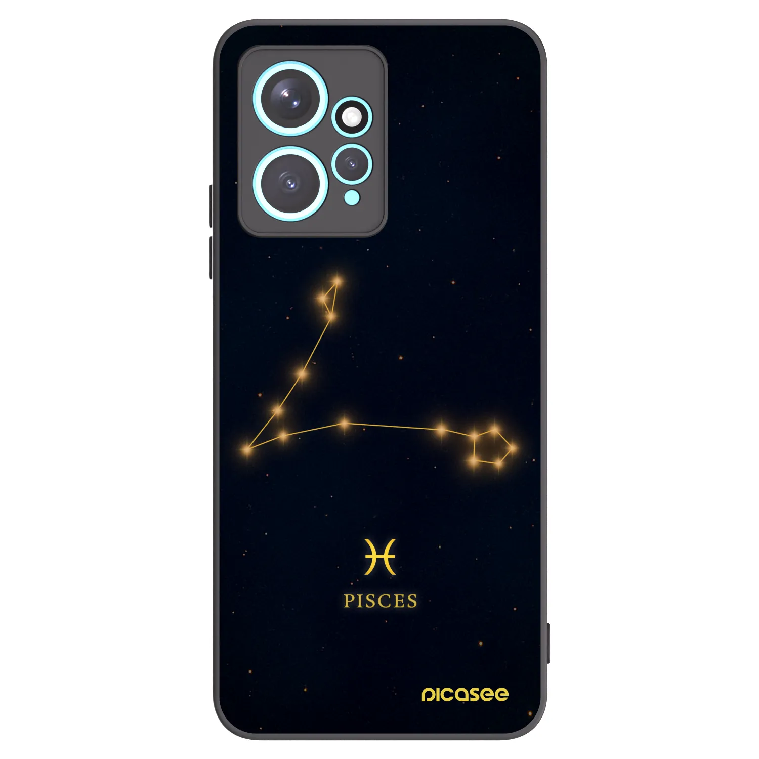 Picasee silikonový černý obal pro Xiaomi Redmi Note 12 4G - PISCES