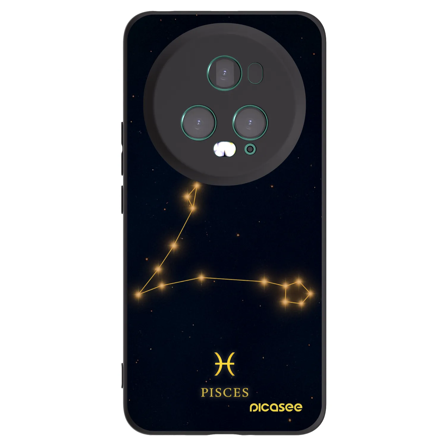 Picasee silikonový černý obal pro Honor Magic5 Pro - PISCES