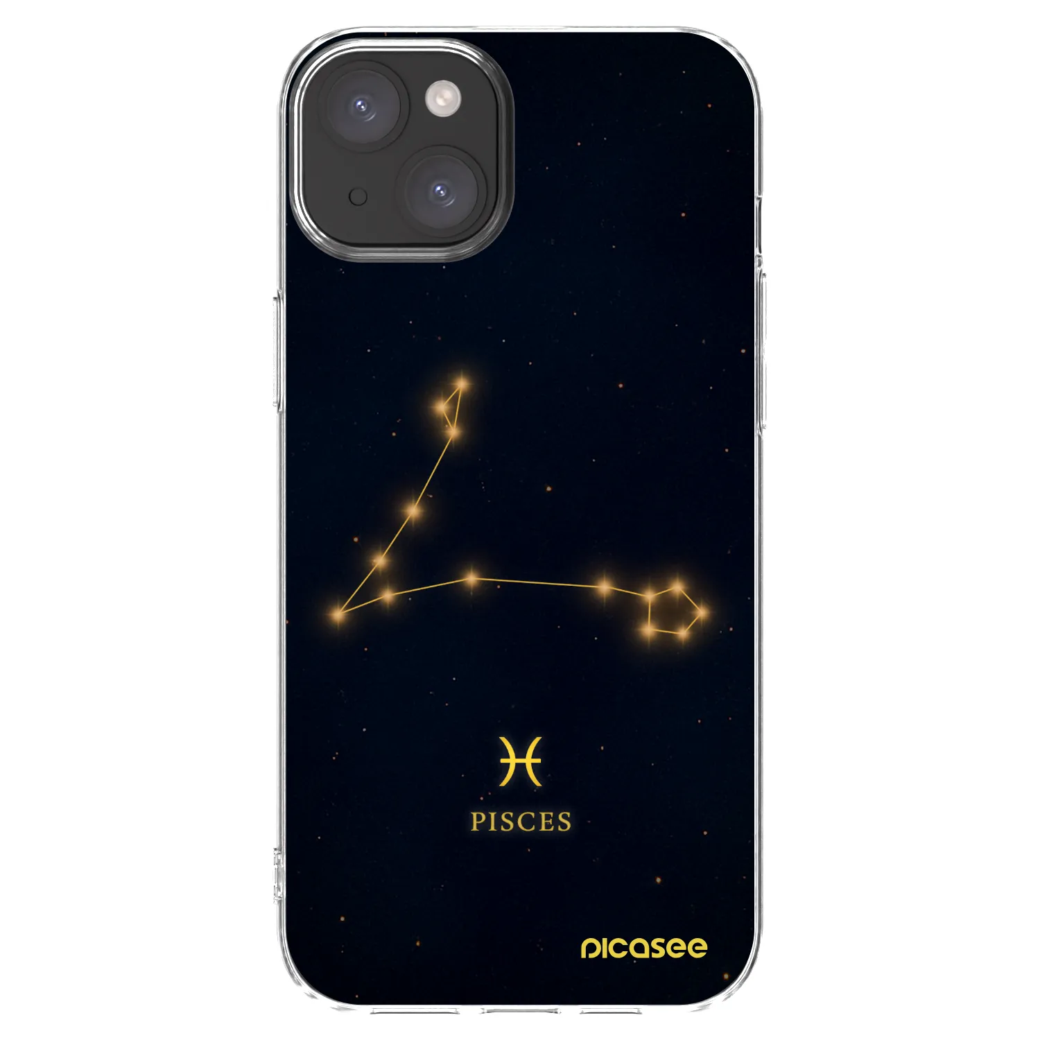 Picasee silikonový průhledný obal pro Apple iPhone 15 Plus - PISCES